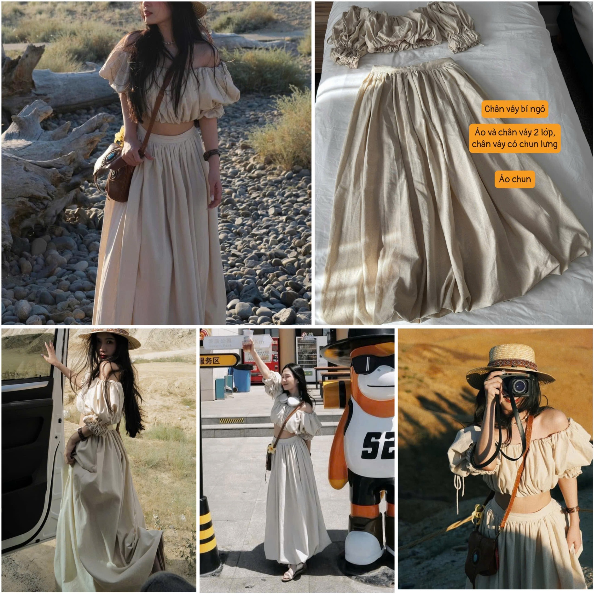 Chân Váy Soul Linen bí ngô 15638
