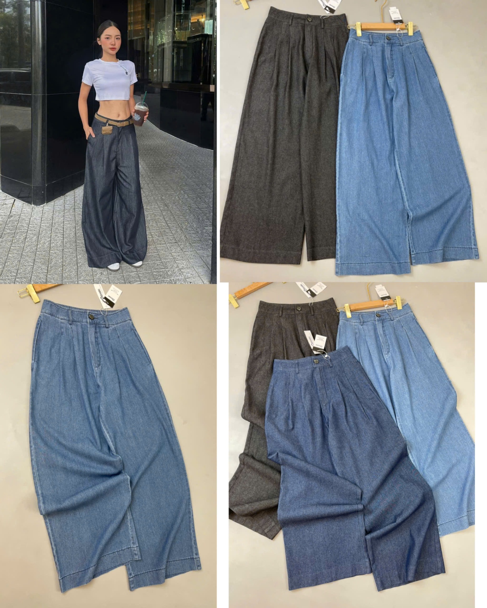Culottes jean Orshiri 3 màu 15636