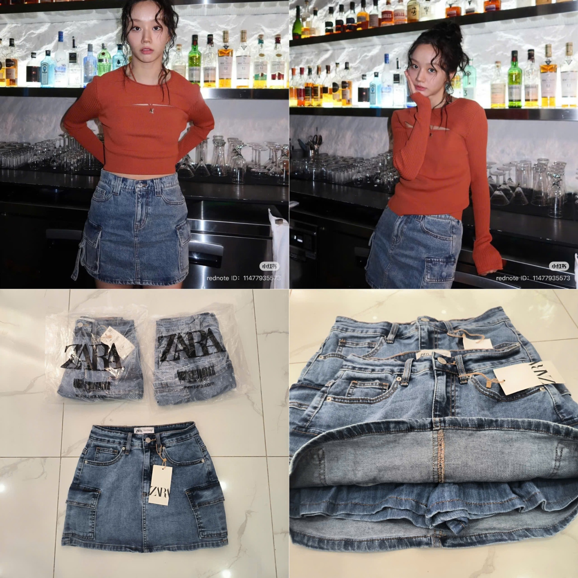 Chân Váy denim ZR Cargo dư Xịn 15679