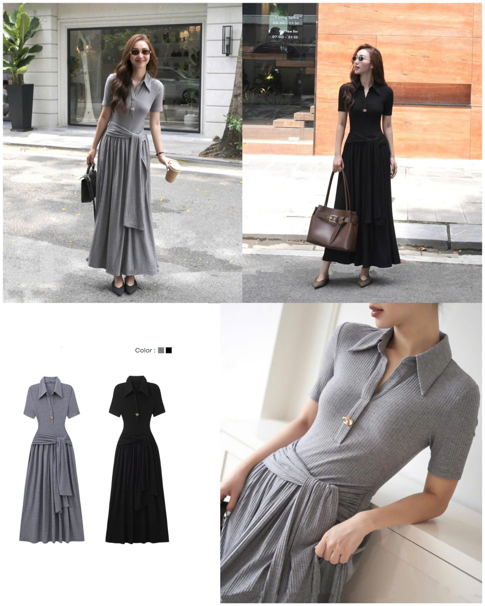 Đầm Zane thun tăm 15781