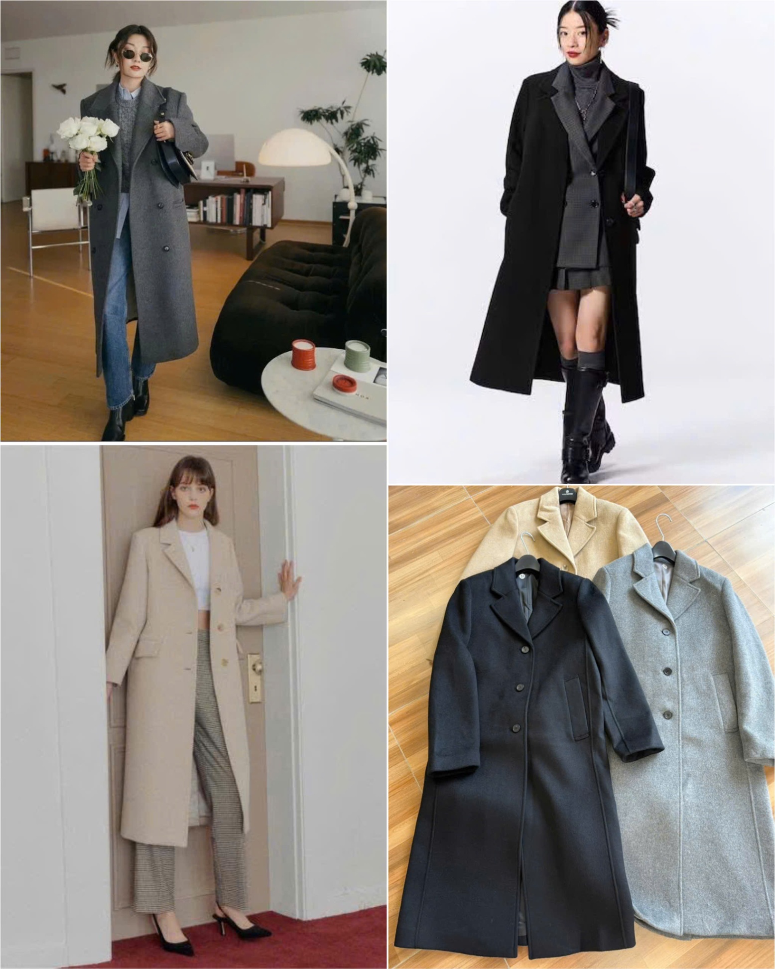 Khoác dạ Hand made Sistina xuất Hàn dư xịn 15785