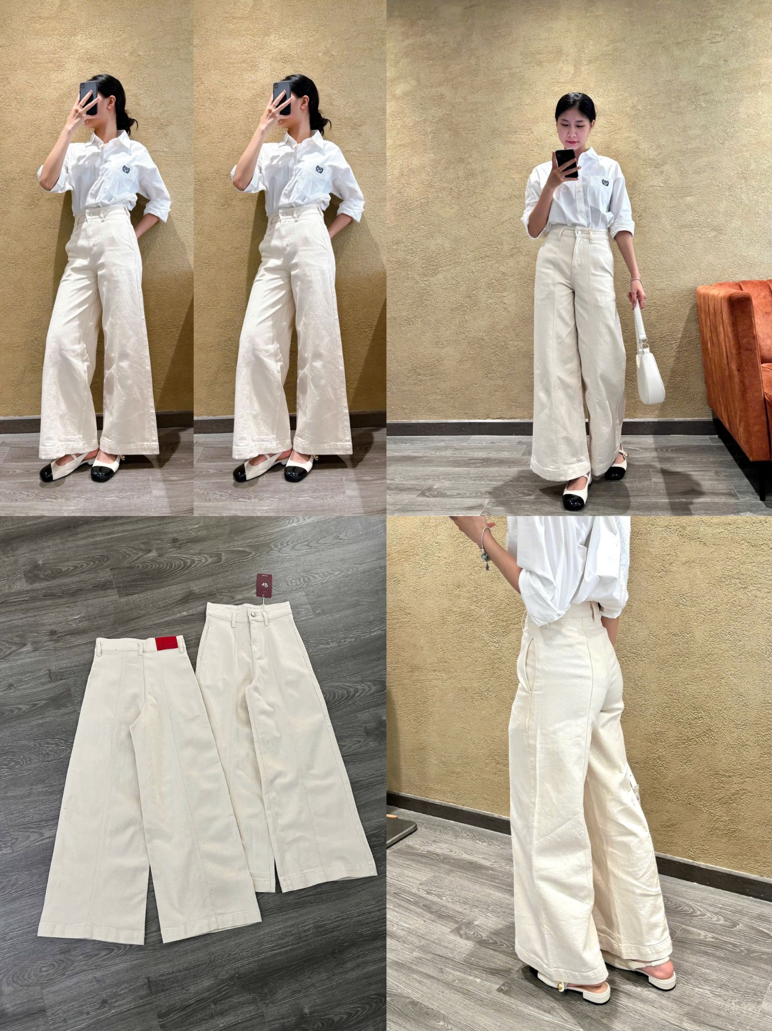 Quần Jeans GIP Trắng Kem 15795