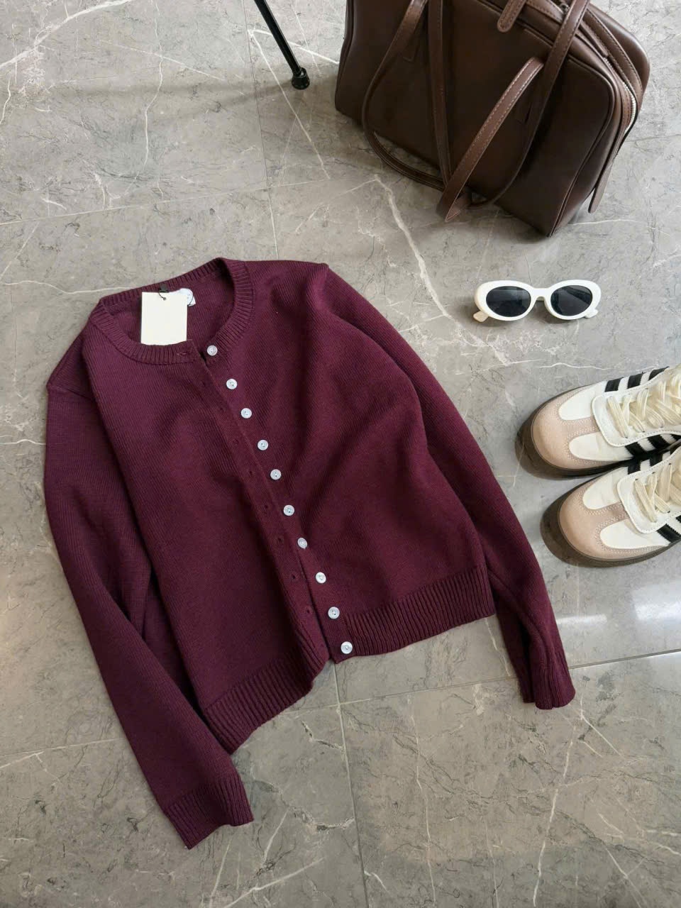 Len cardigan ZR nhiều khuy 15873