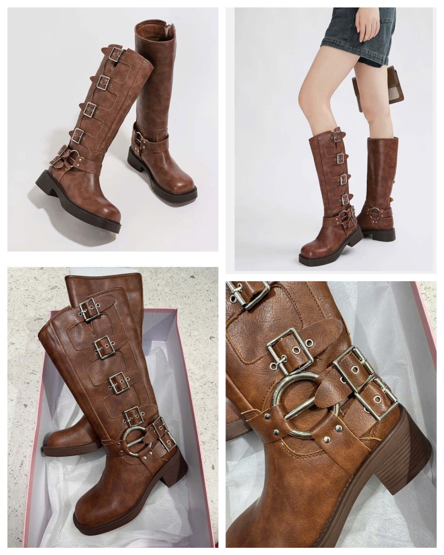 Booth Cowboy Chiến Binh Nâu 15876