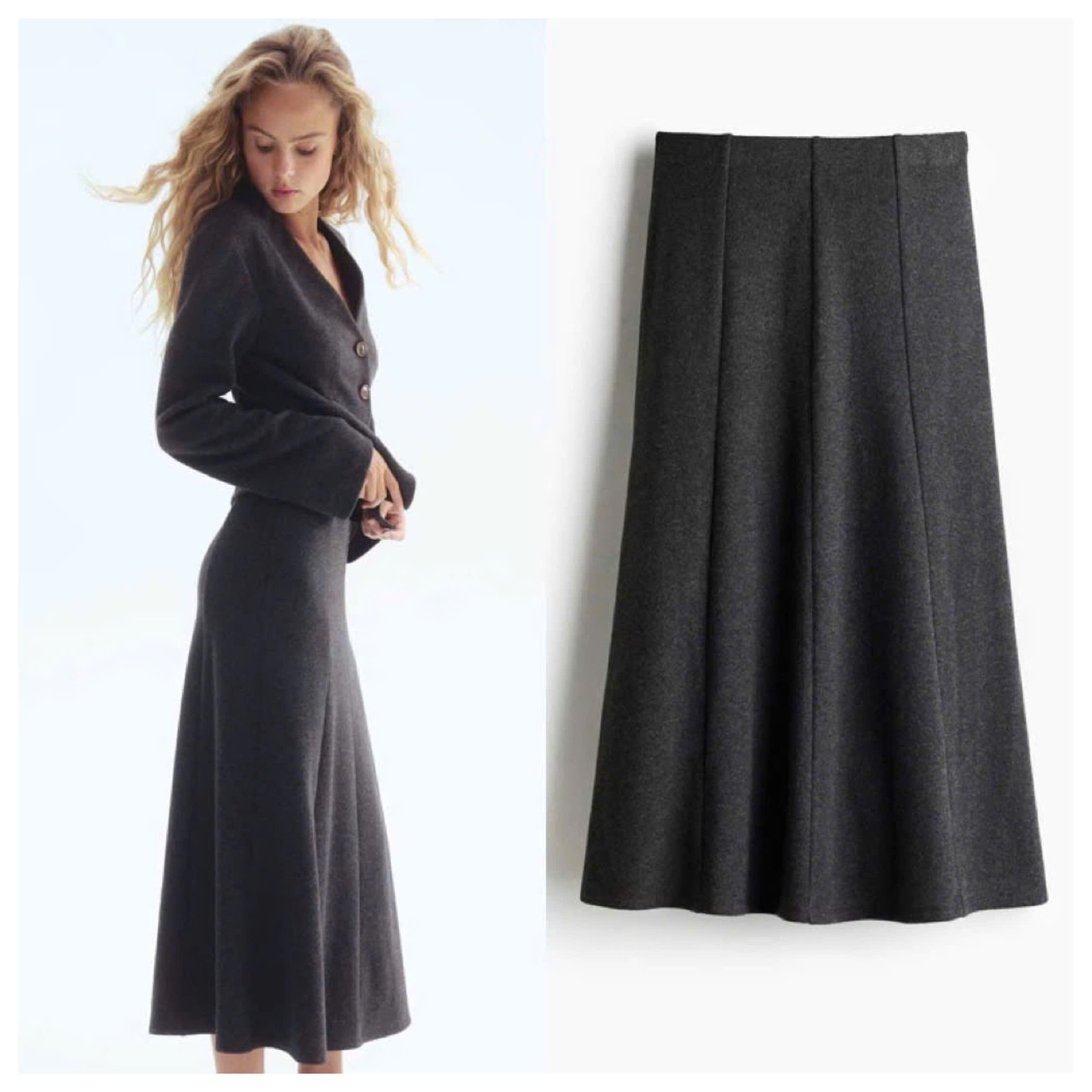 Chân Váy Midi MnG dư xịn 15944