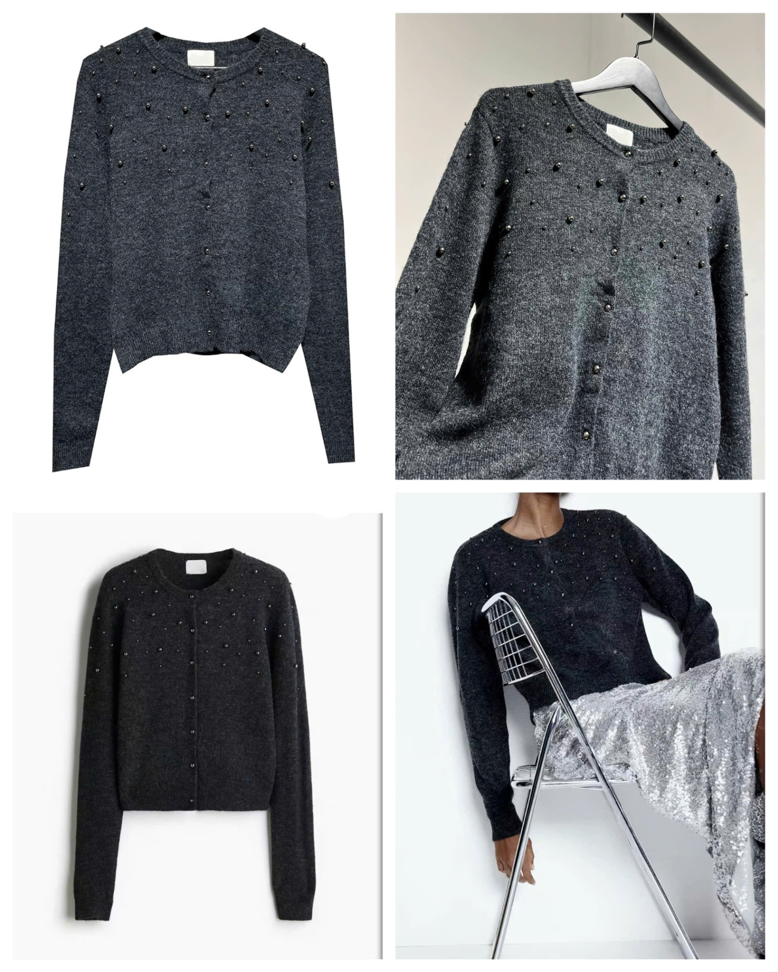 Len cardigan HM CƯỜM auth tuồn xịn huỷ tag 15965