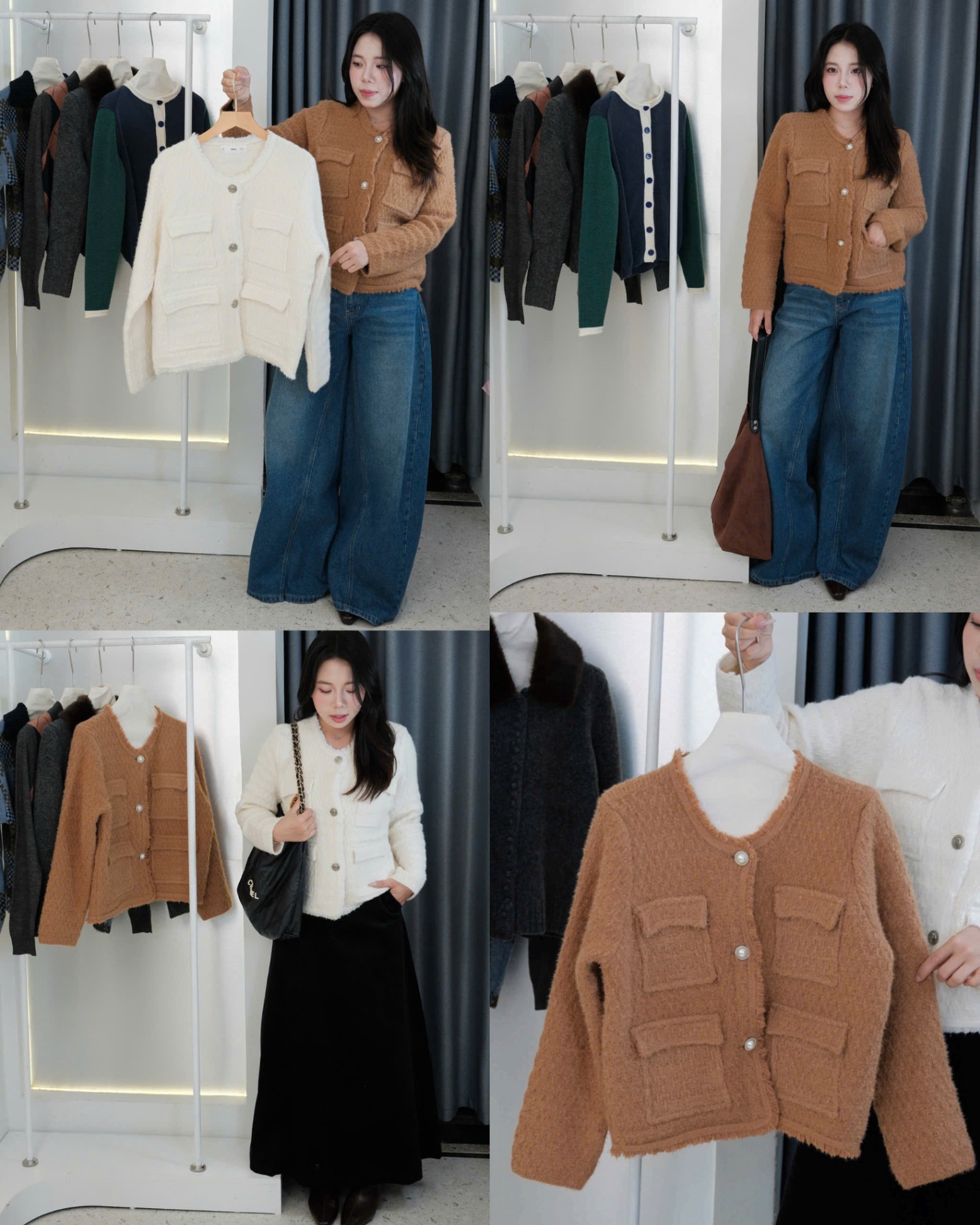 Khoác Len MNG Pha dạ auth tuồn dư xịn