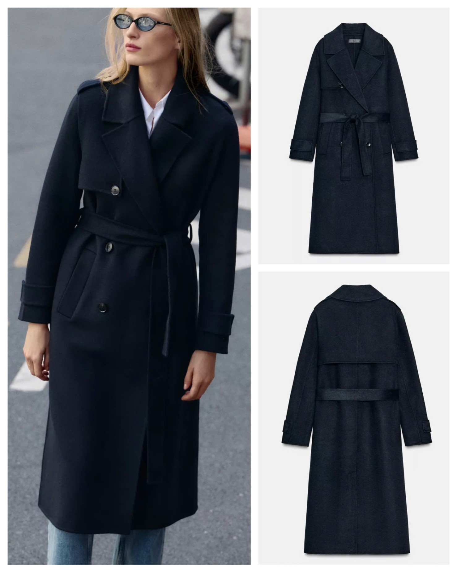 Khoác dạ ZR hand made kèm Belt Auth tuồn xịn 15971