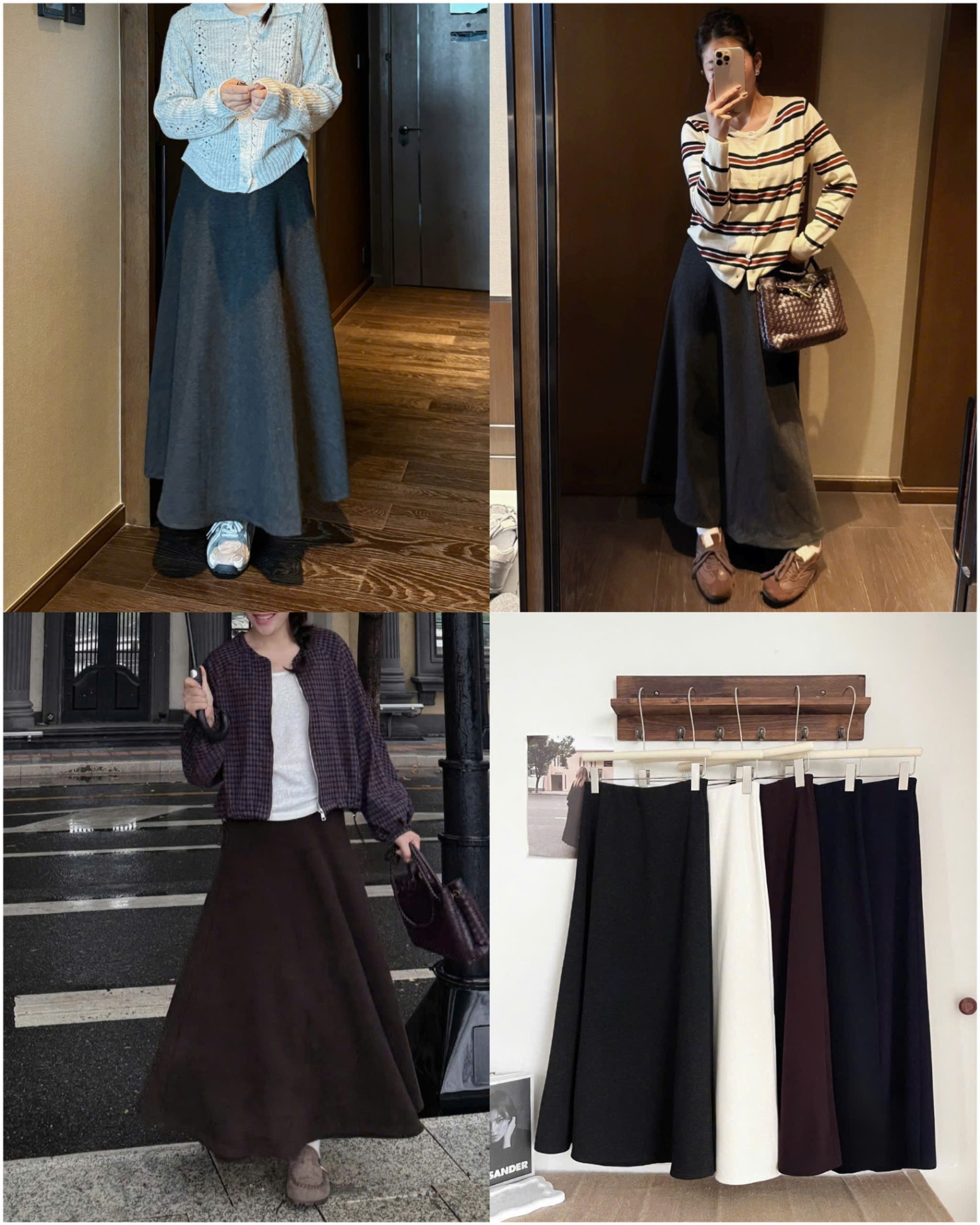 Chân Váy Dạ Xoè A 15993 - NEW 2026 - Đen - L