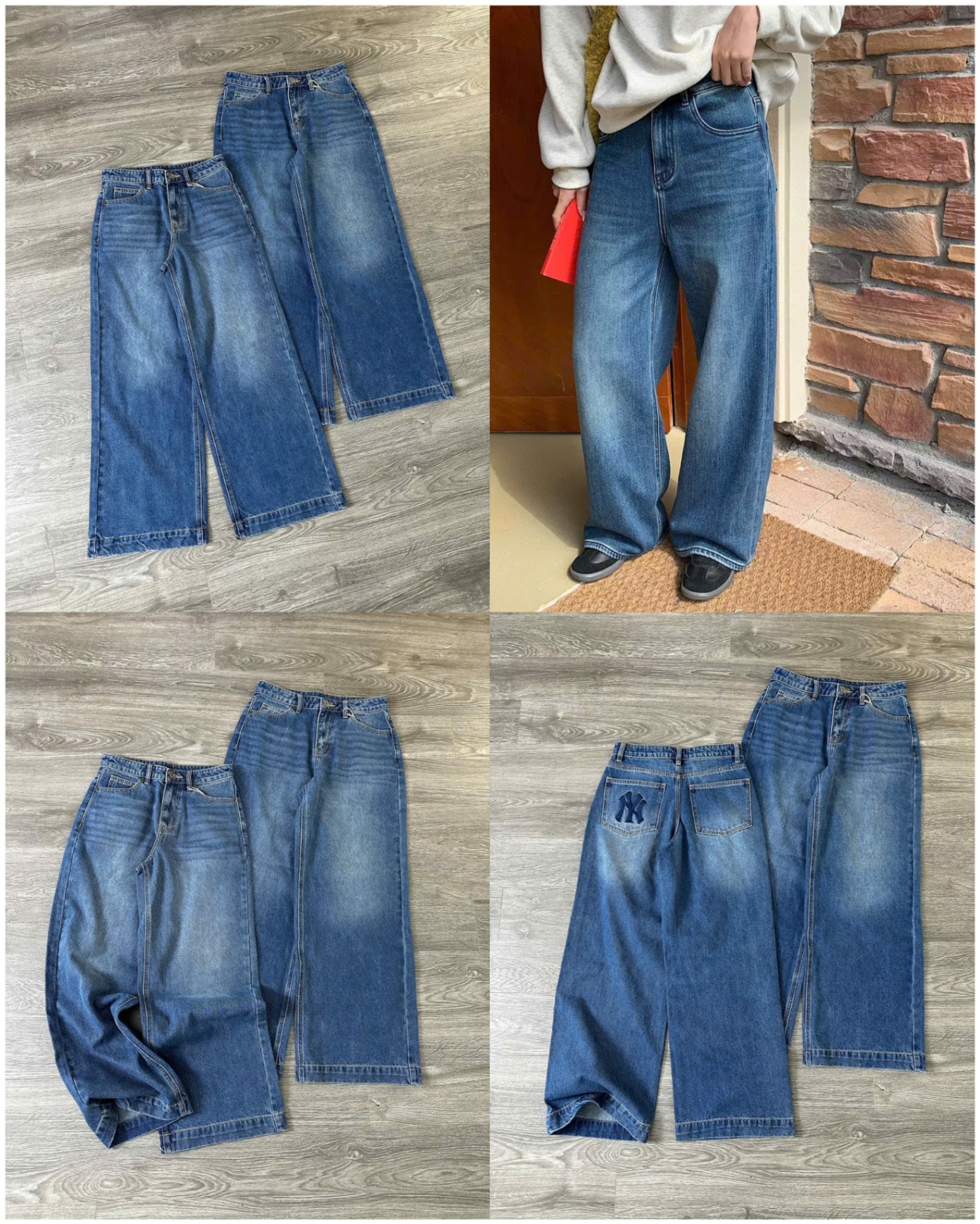 Jean Culottes MLB dư xịn 16114