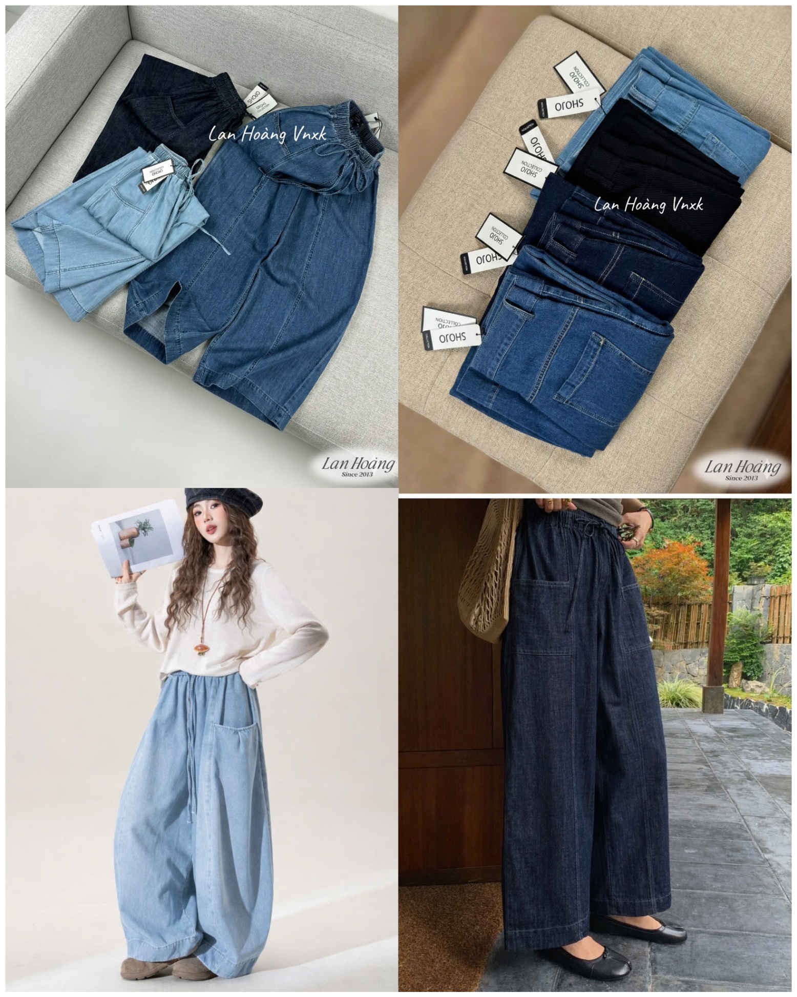 Quần Baggy Shojo Chun cạp 3 Màu 16157