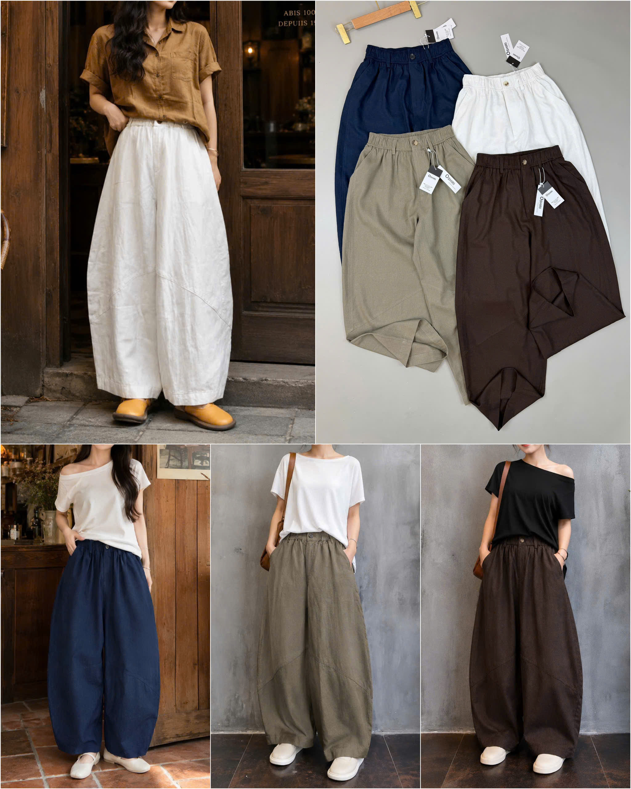 Baggy Nấm Linen Oshiri 16653