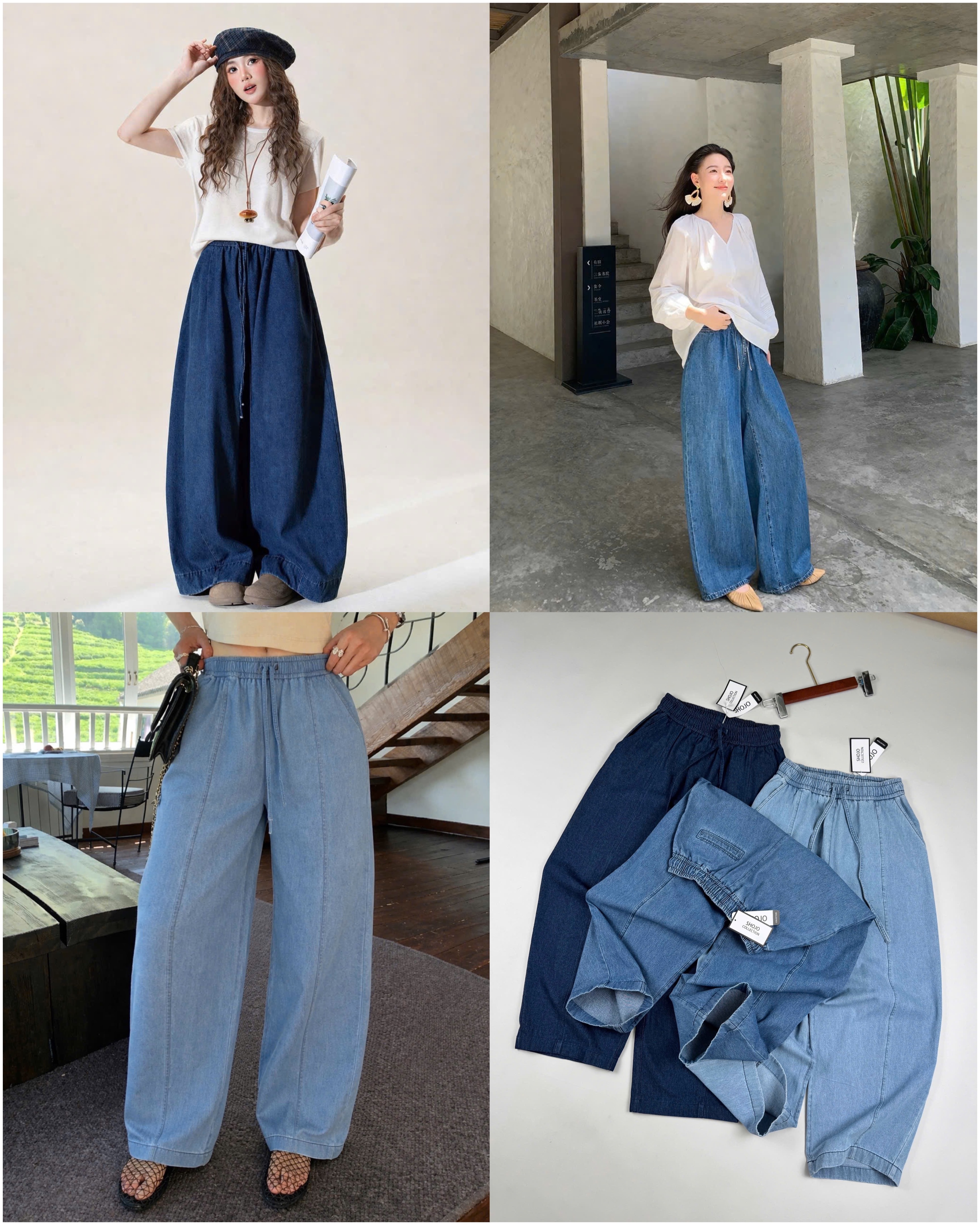 Baggy denim Shojo Cạp Chun 16311