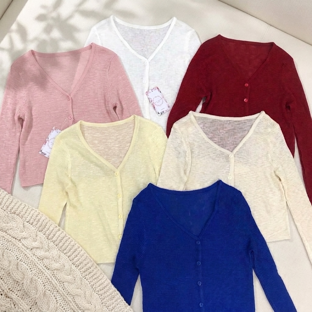 Cardigan giấy 7 màu 16615