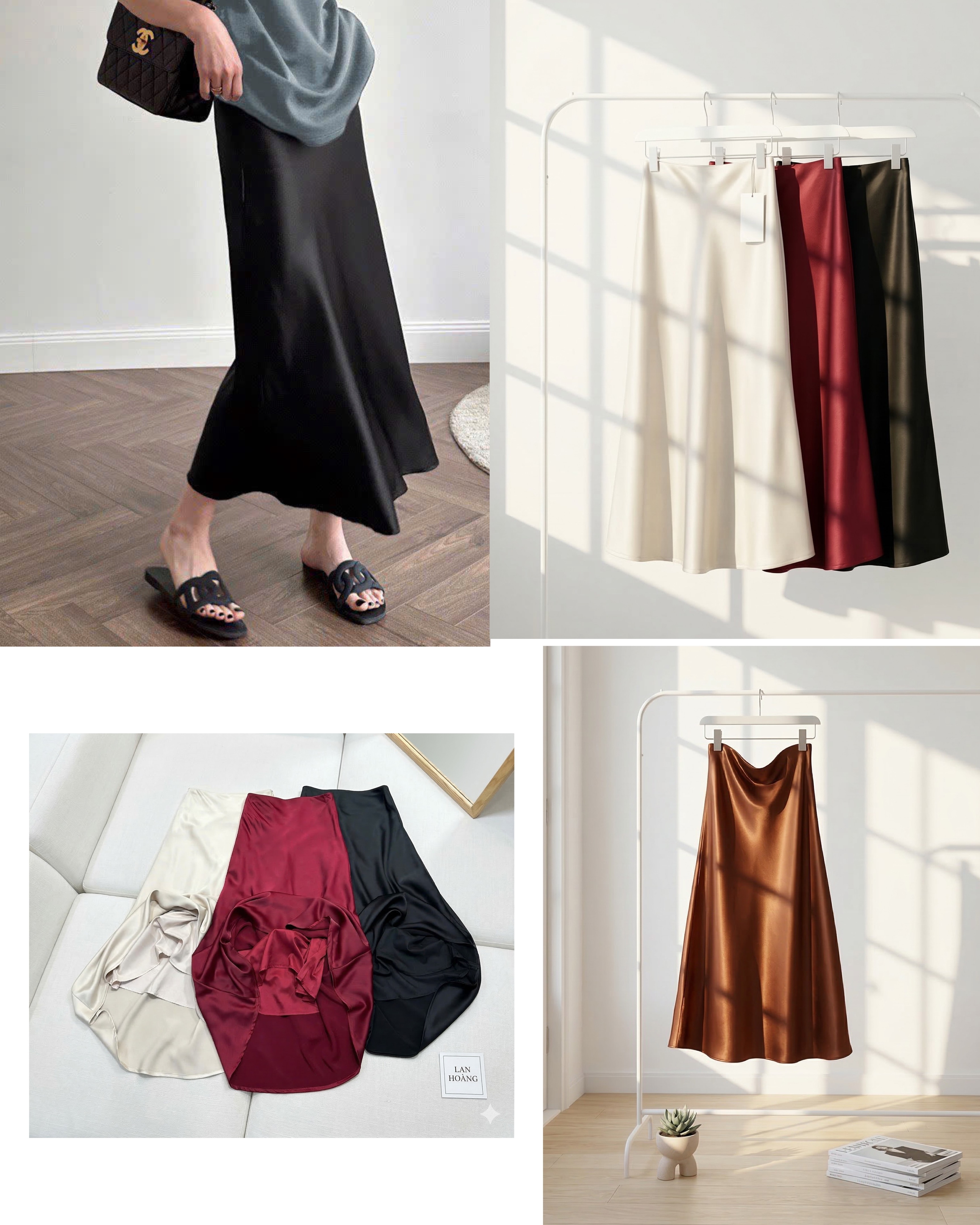 Chân Váy Lụa Karen 16226