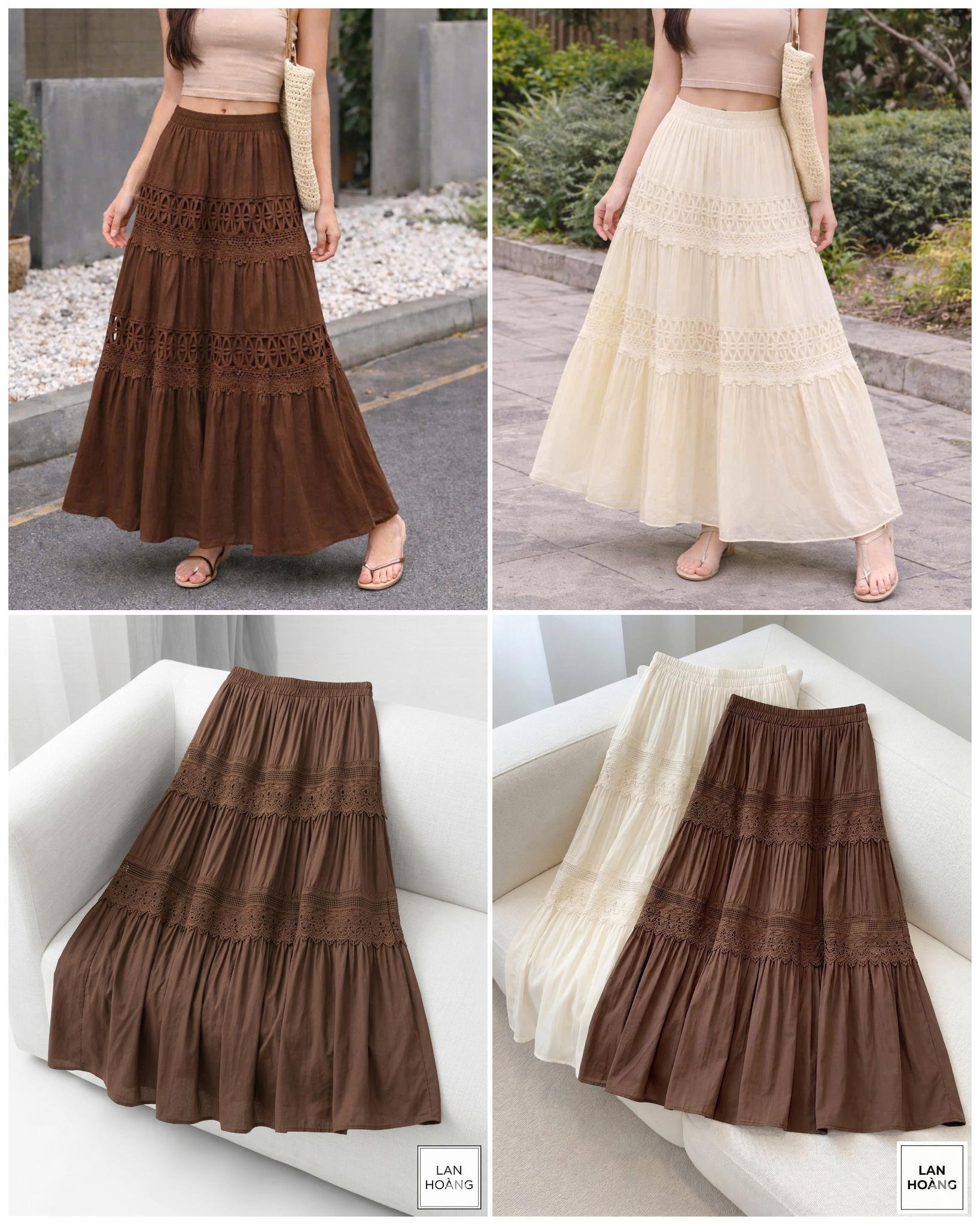 Chân Váy Midi 3 Tầng Soul 16293