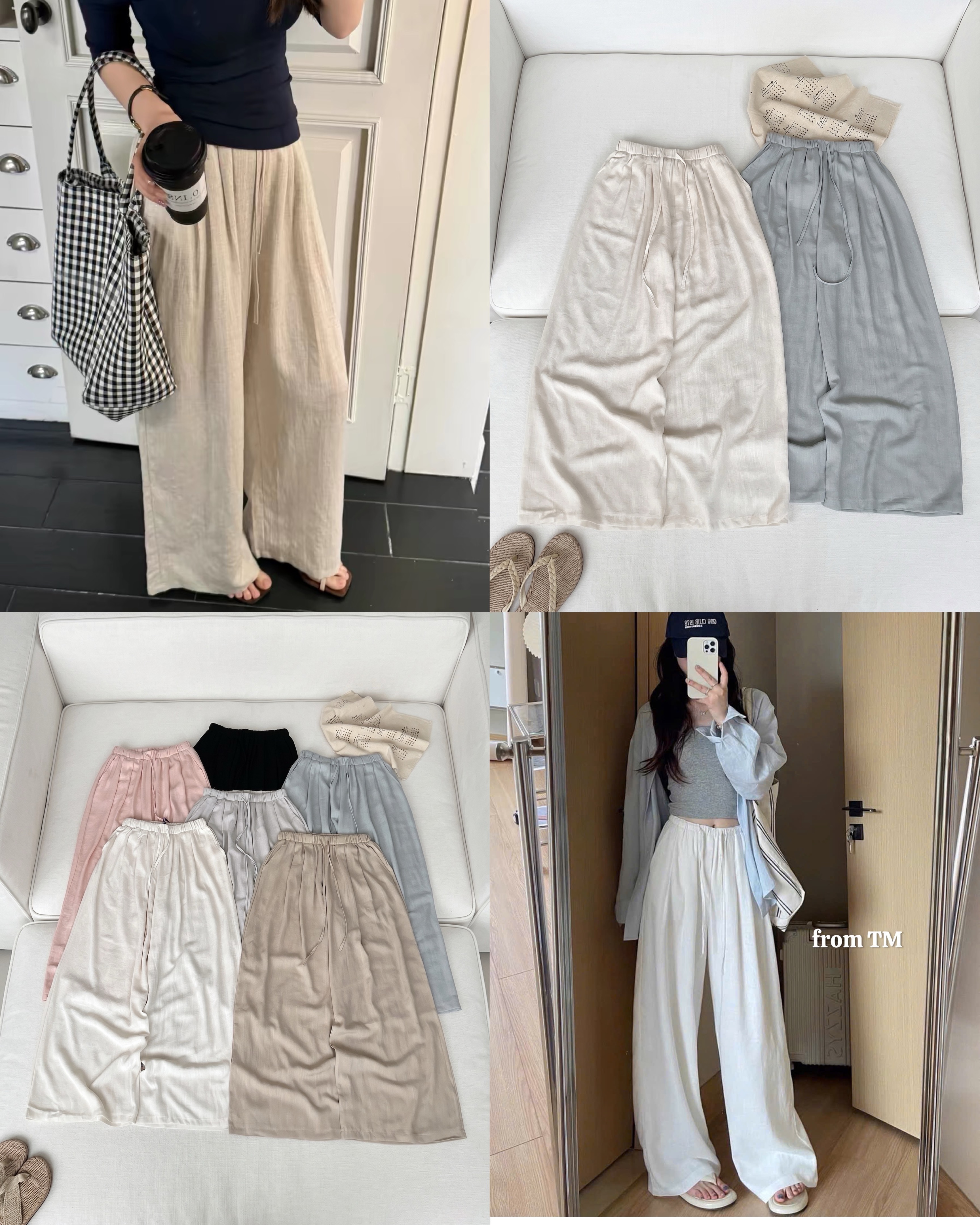 Culottes Đũi chun 6 màu 16524