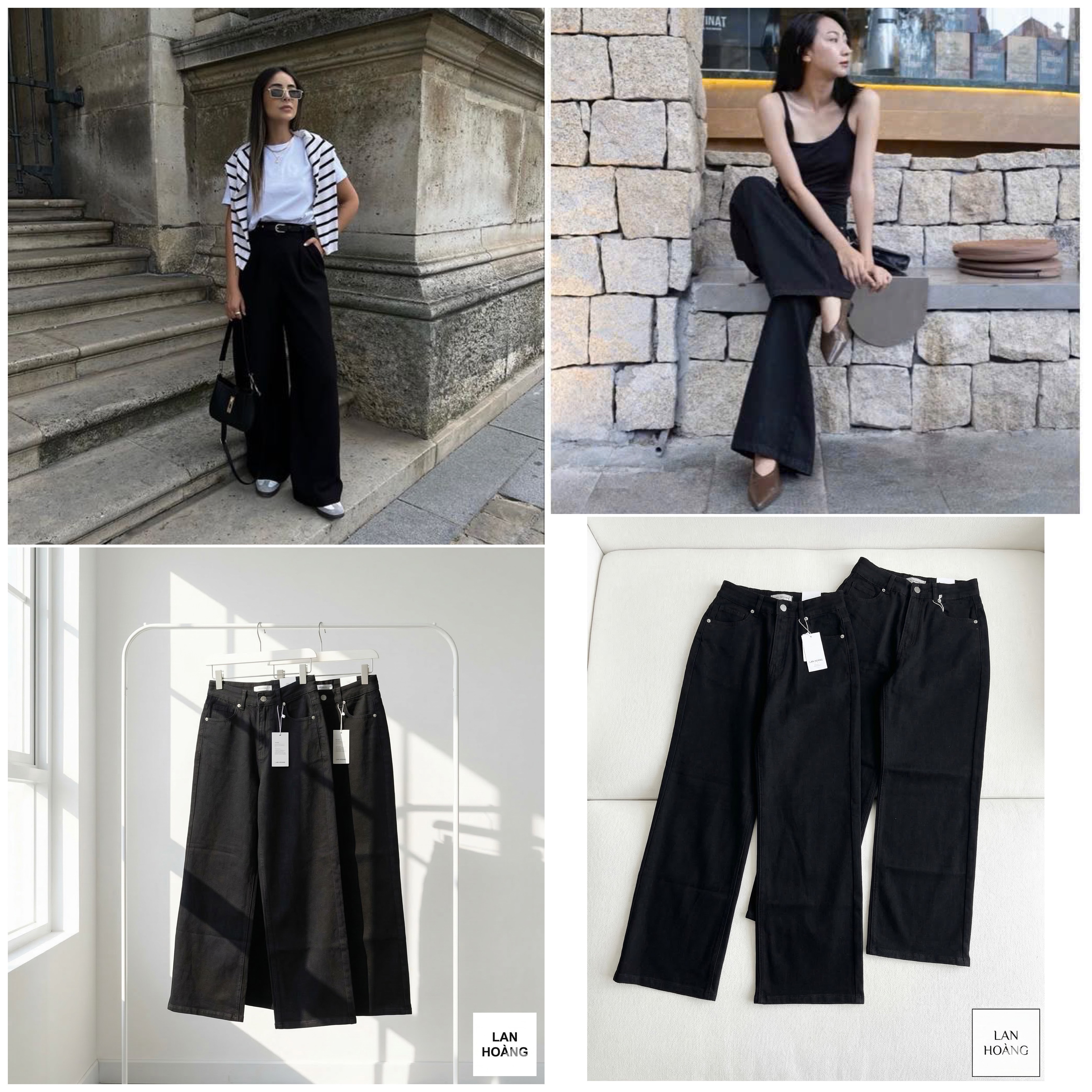 Culottes Jean ZR Đen Dư Xịn 16250