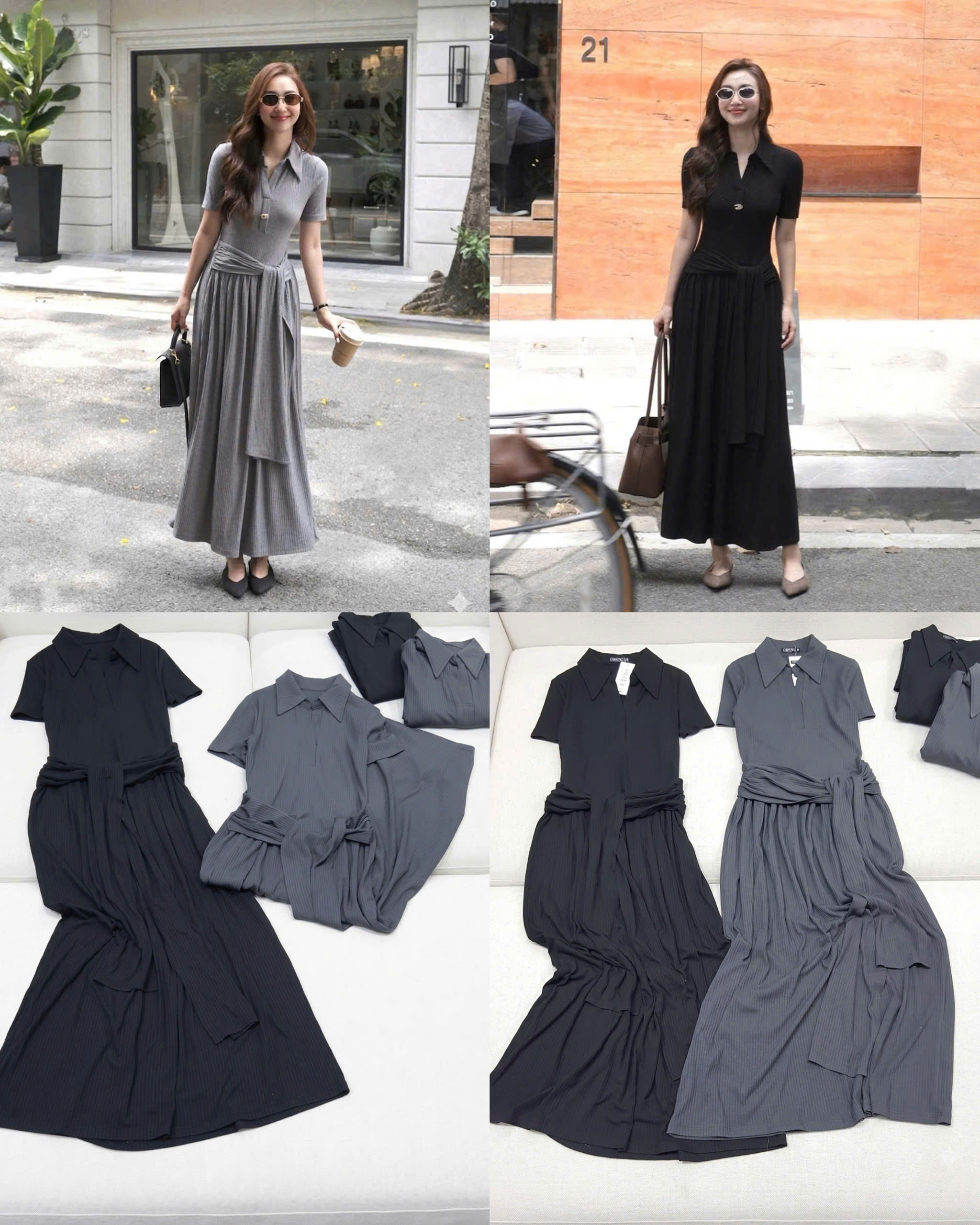 Đầm Cotton Vero Kèm belt 16686