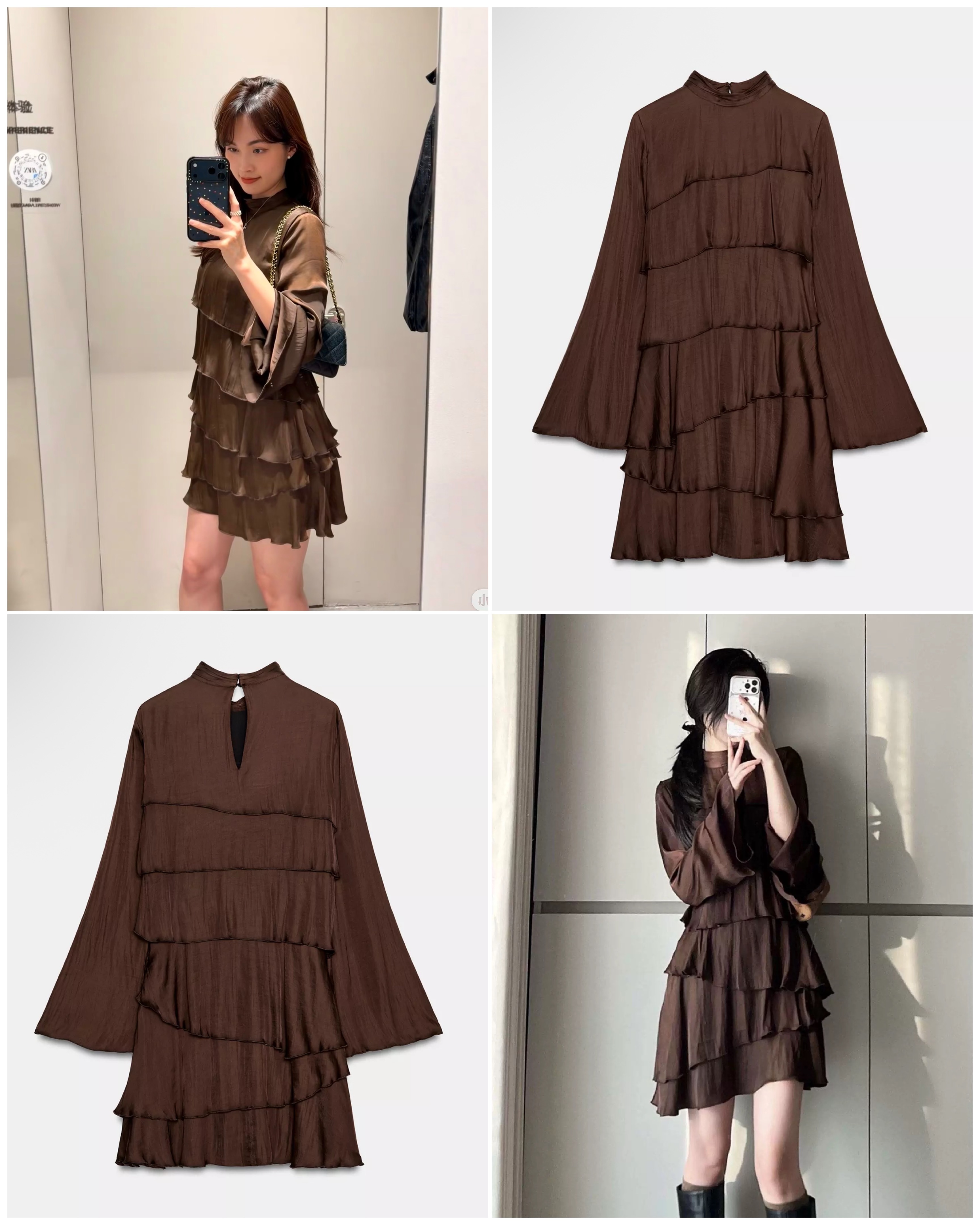 Đầm ZR Bèo Nâu dư xịn 16335