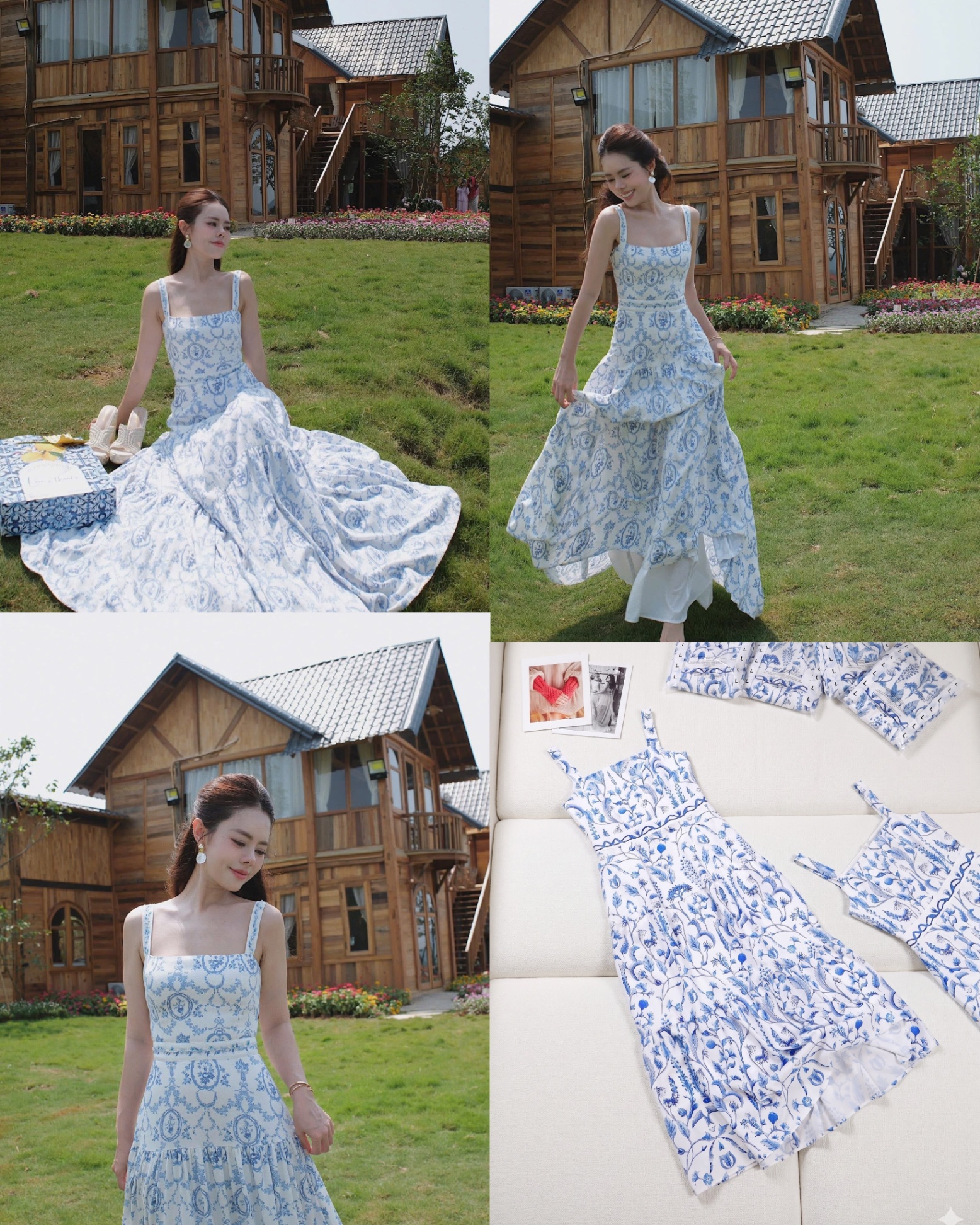 Đầm hoa vero midi 16532