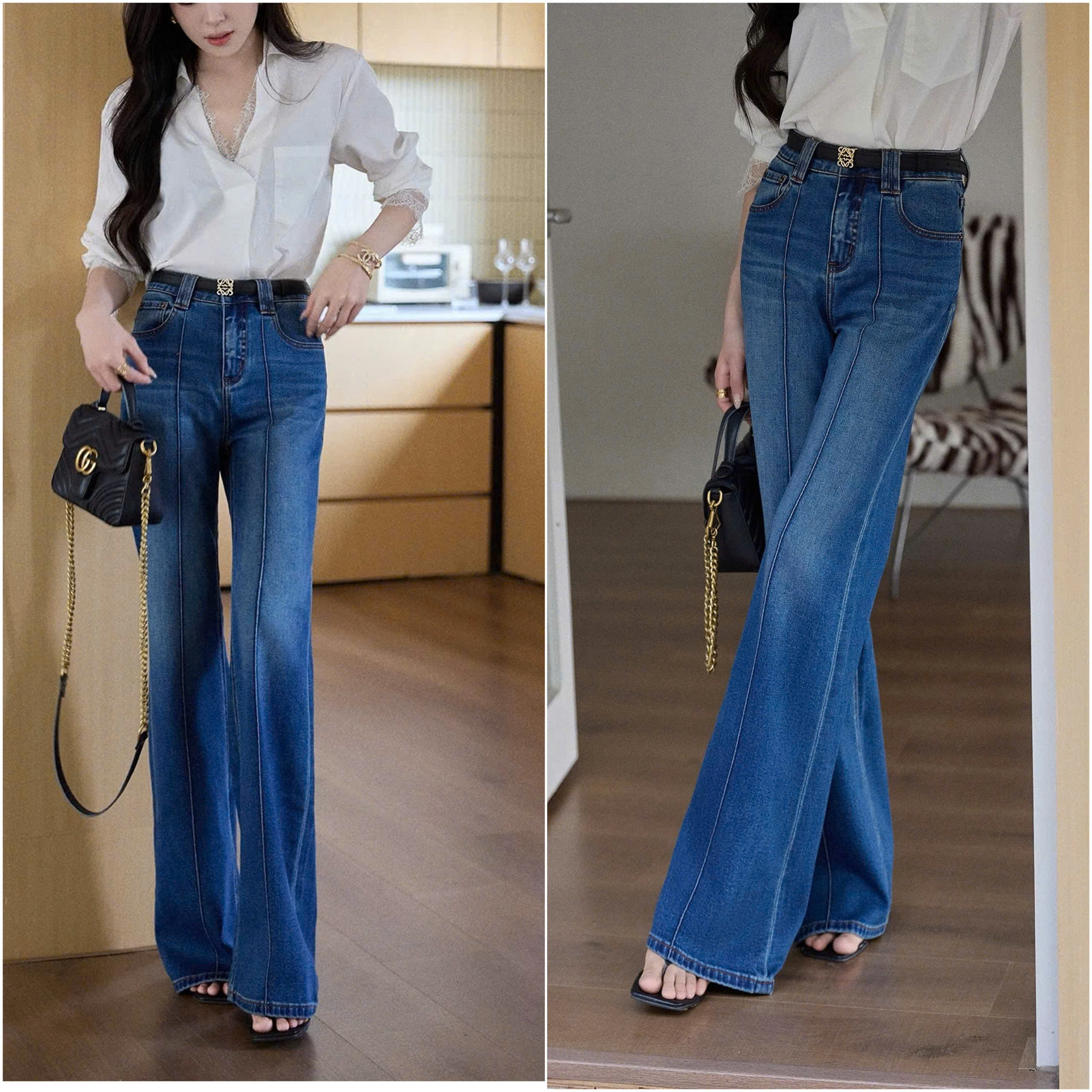 Jean LV Gân Loe Dư Xịn 18193 (ĐẬM)