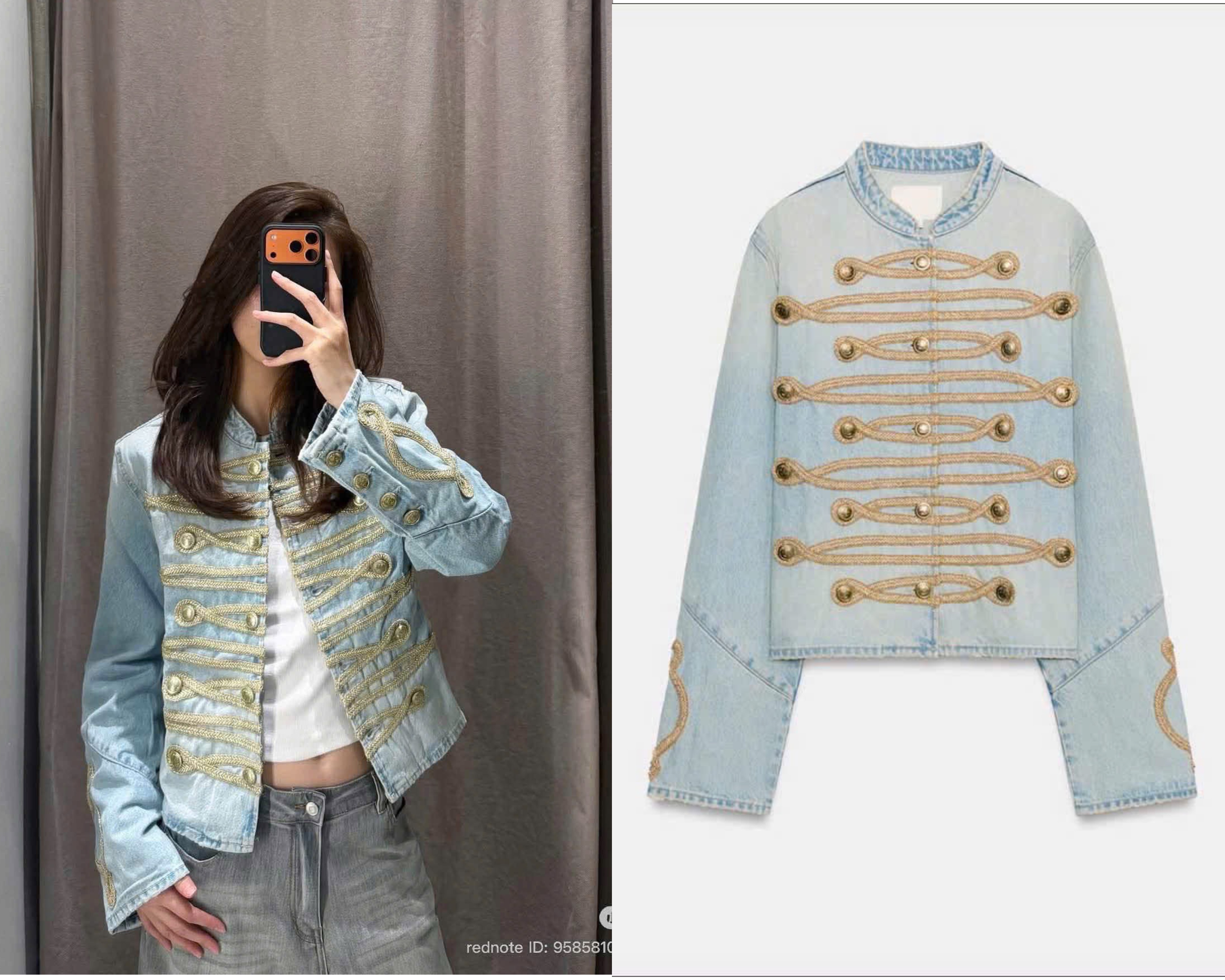 Khoác ZR napoleon Denim (Hãng bán 2tr599k) 16771