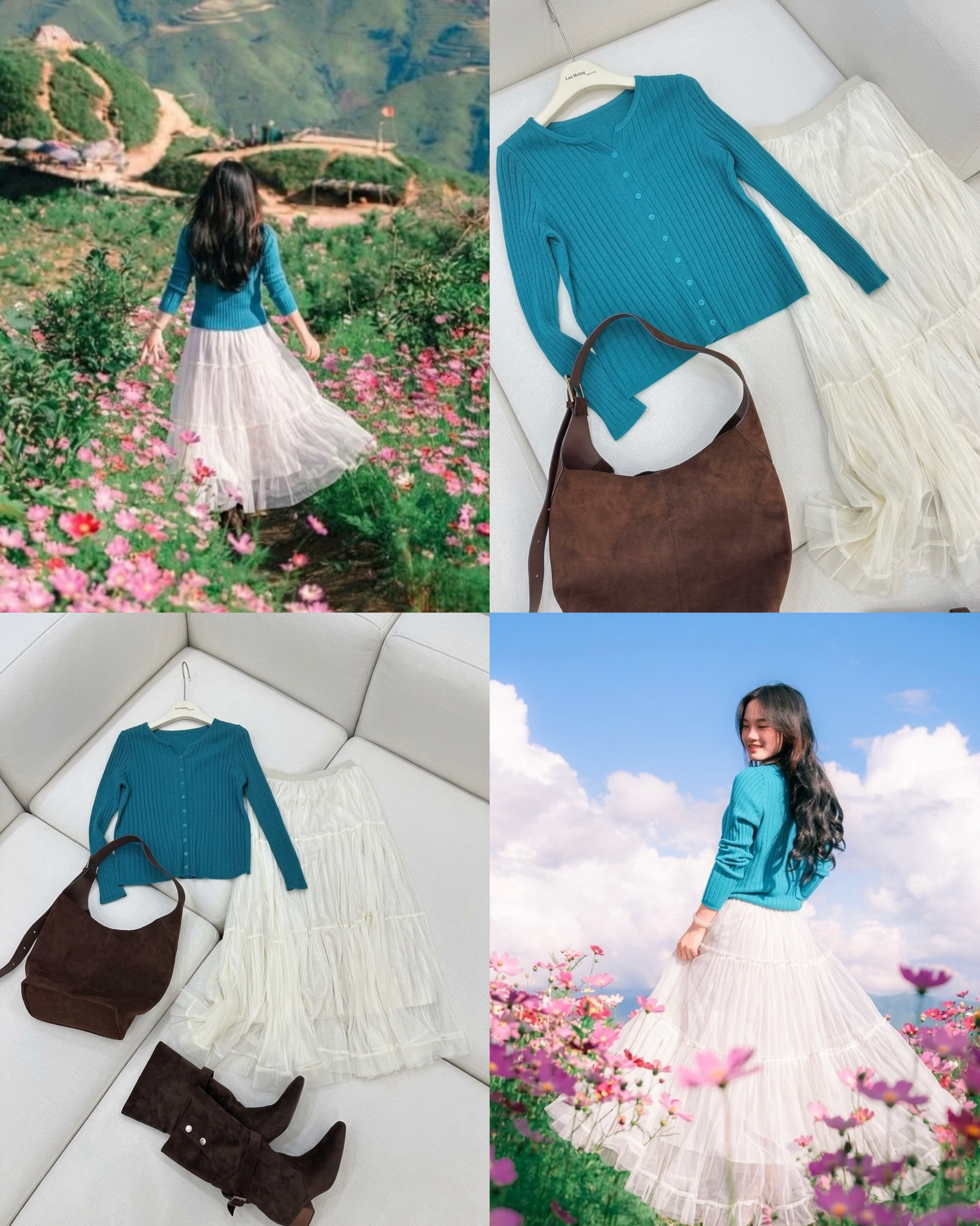 Len Cardigan Tăm Xanh Ngọc 16782