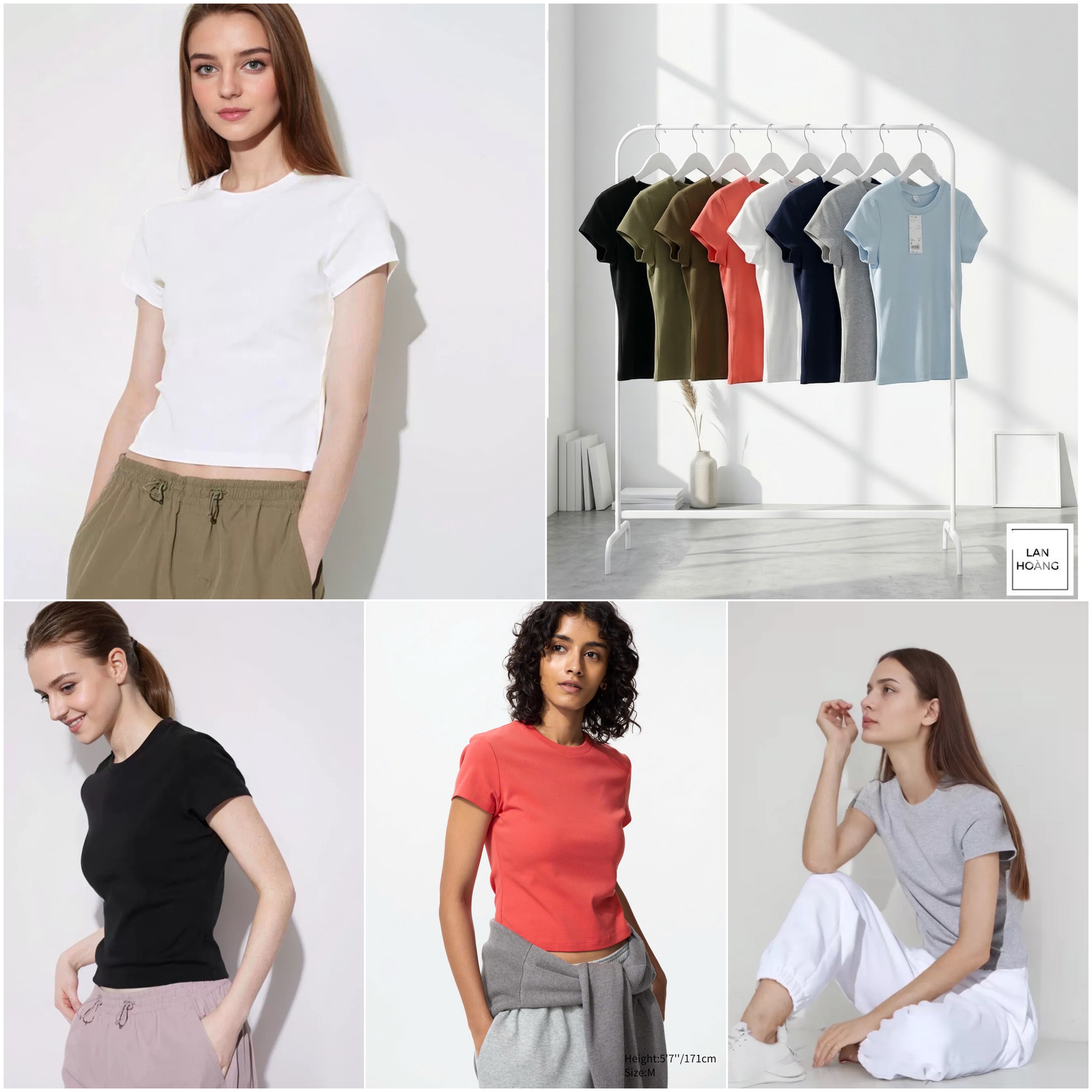 Phông UNI Cổ tròn dáng Crop Dư Xịn 16231