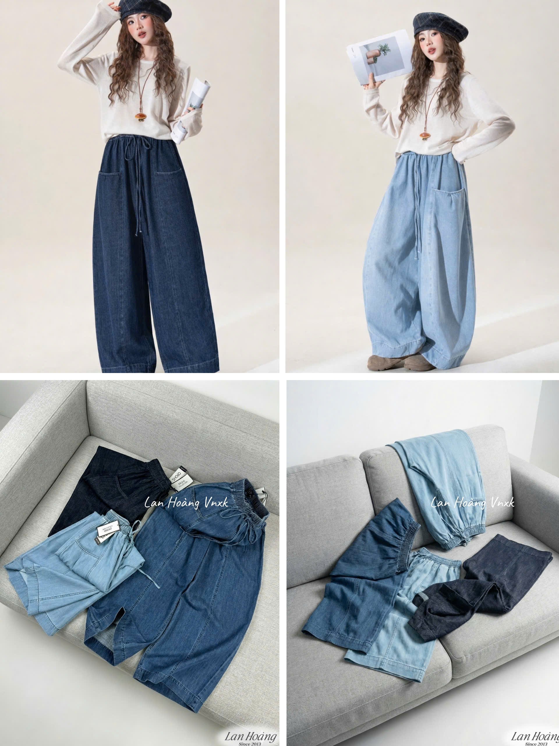Quần Baggy Shojo Chun cạp 3 Màu 16157