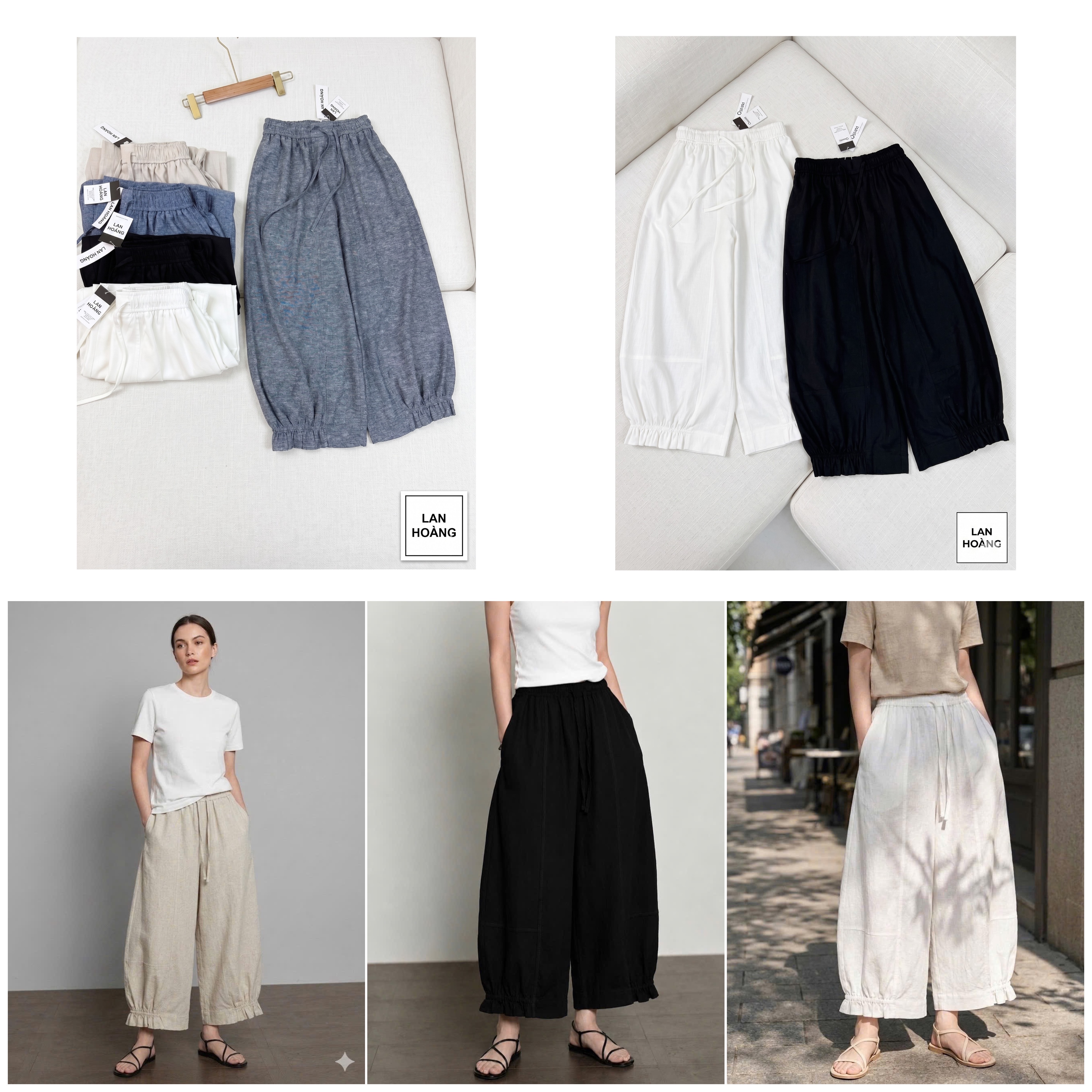 Quần Oshiri Bloom Linen 16394 (5 màu)