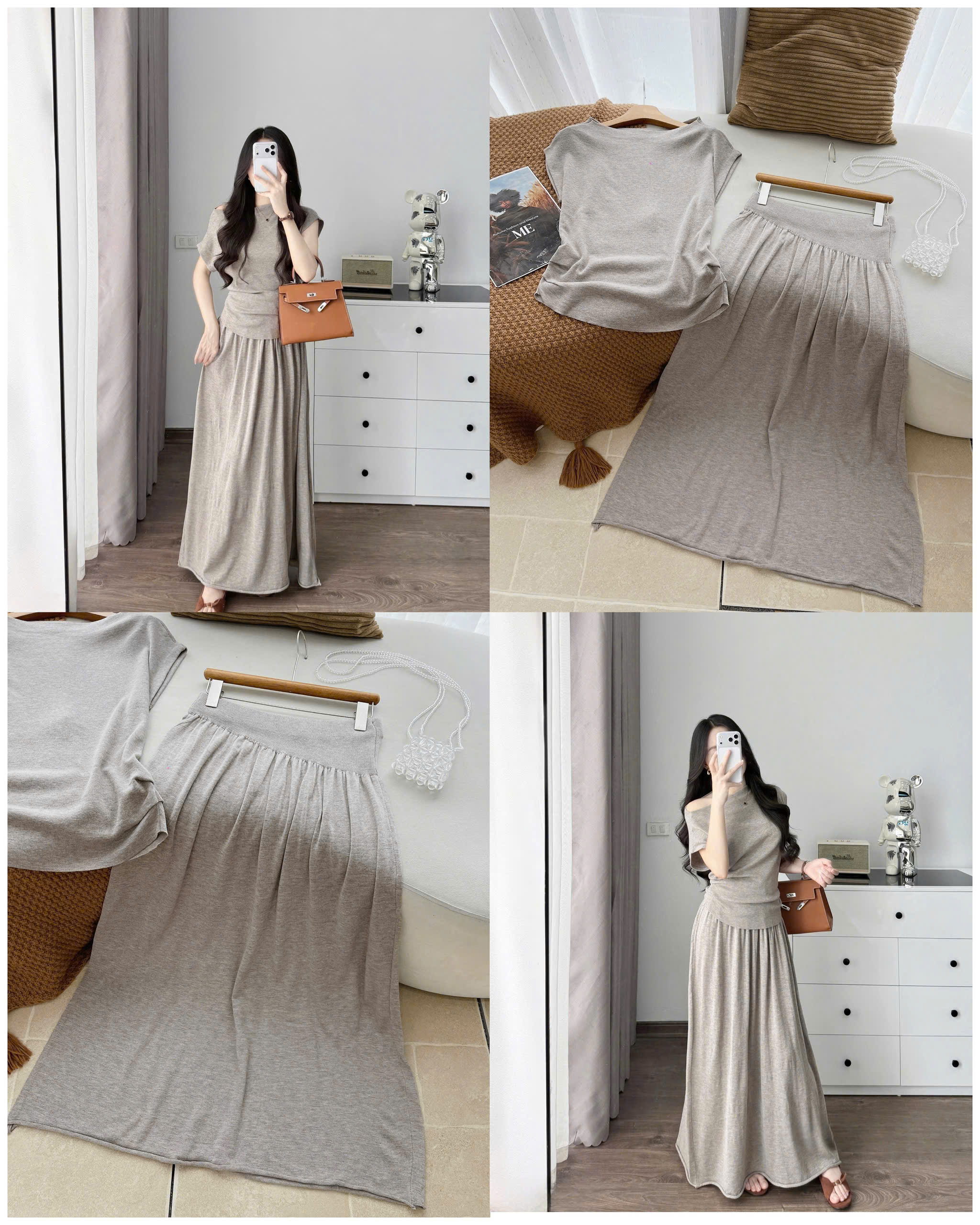 Set Len lệch vai 16721