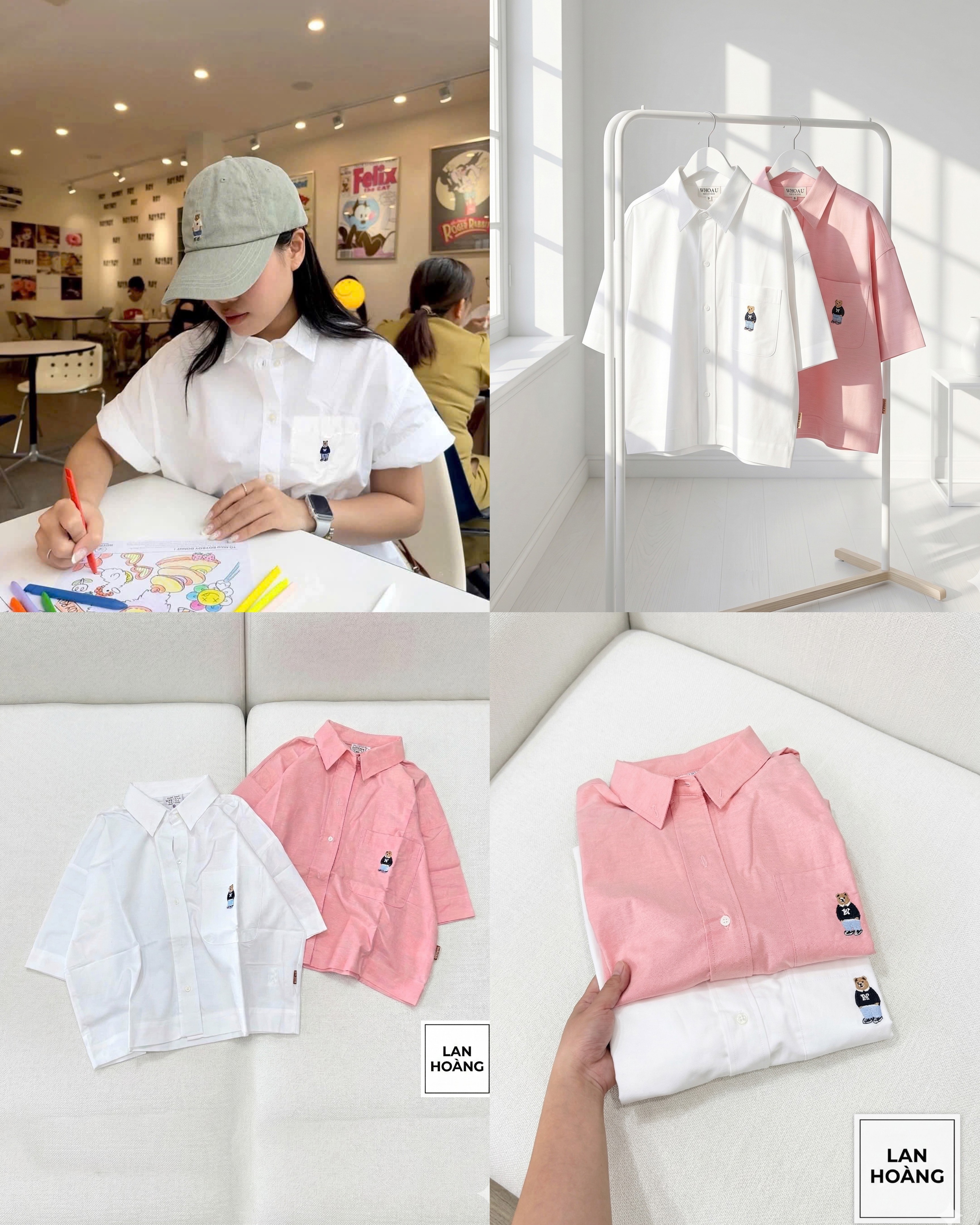 Sơ Mi Cộc Tay Who.Au Dư Xịn 16340
