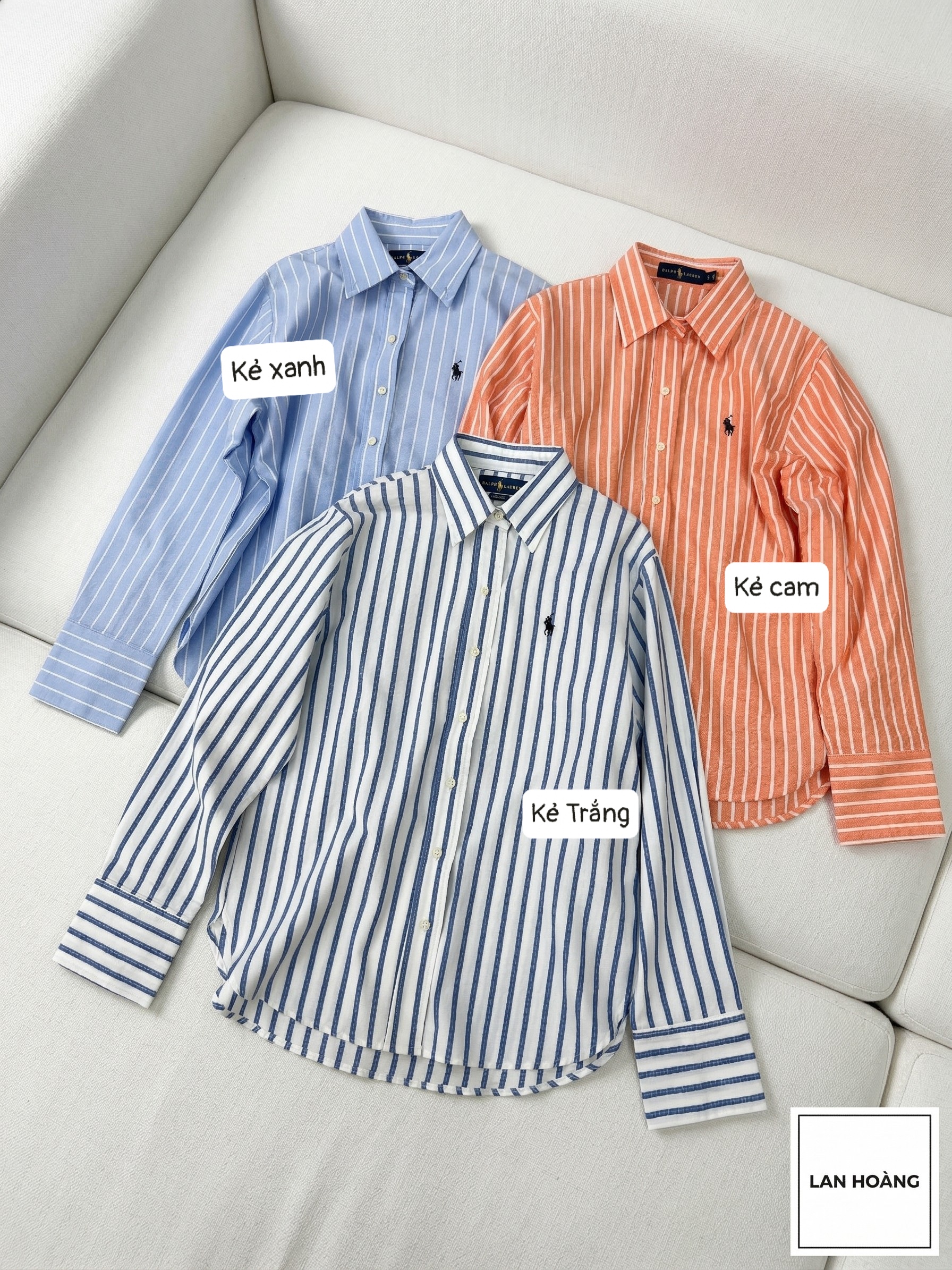 Sơ Mi Kẻ Polo dư xịn (Chất Oxford) 16296