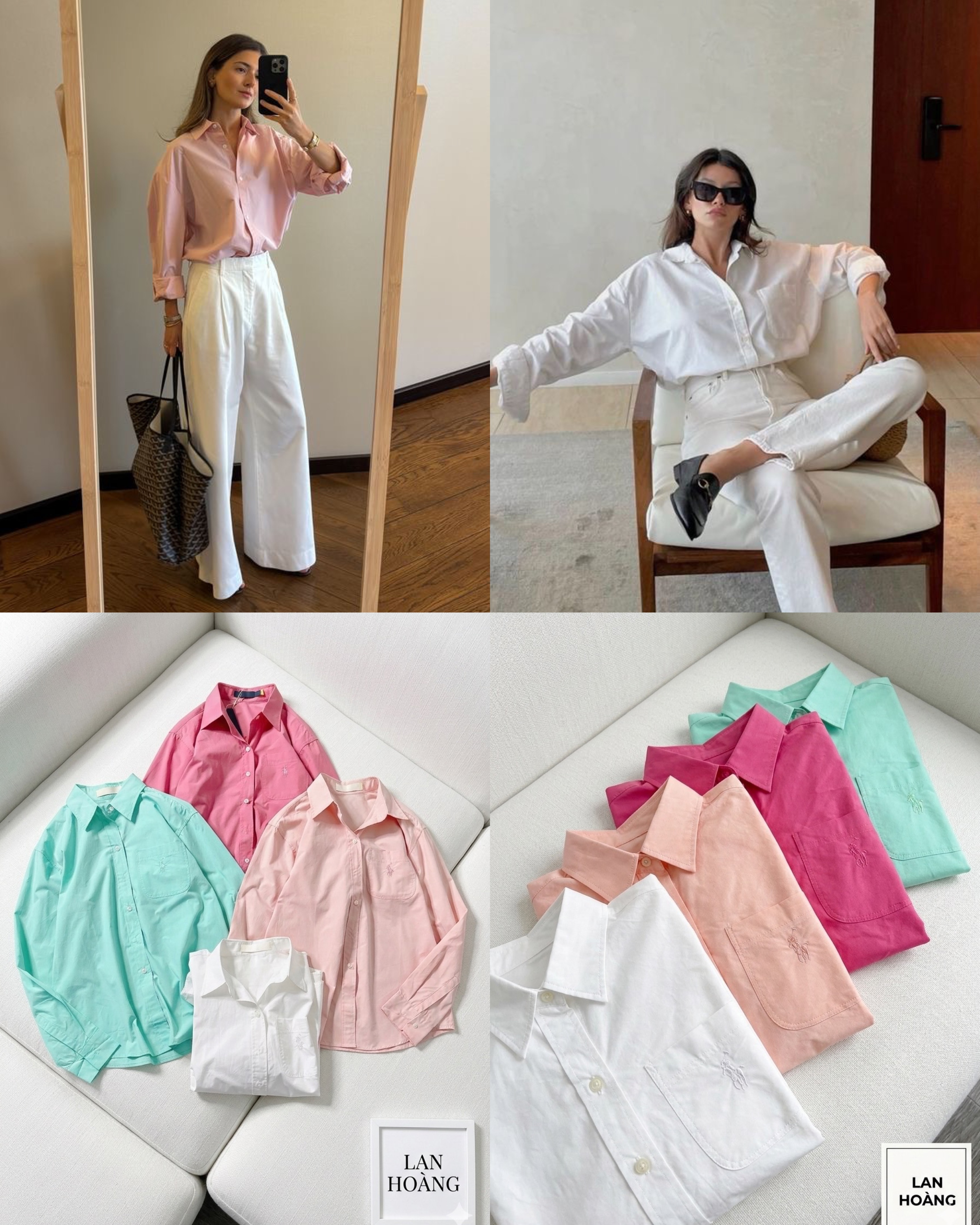 Sơ Mi Polo Chất liệu POPLIN thêu Túi Dư xịn 18209