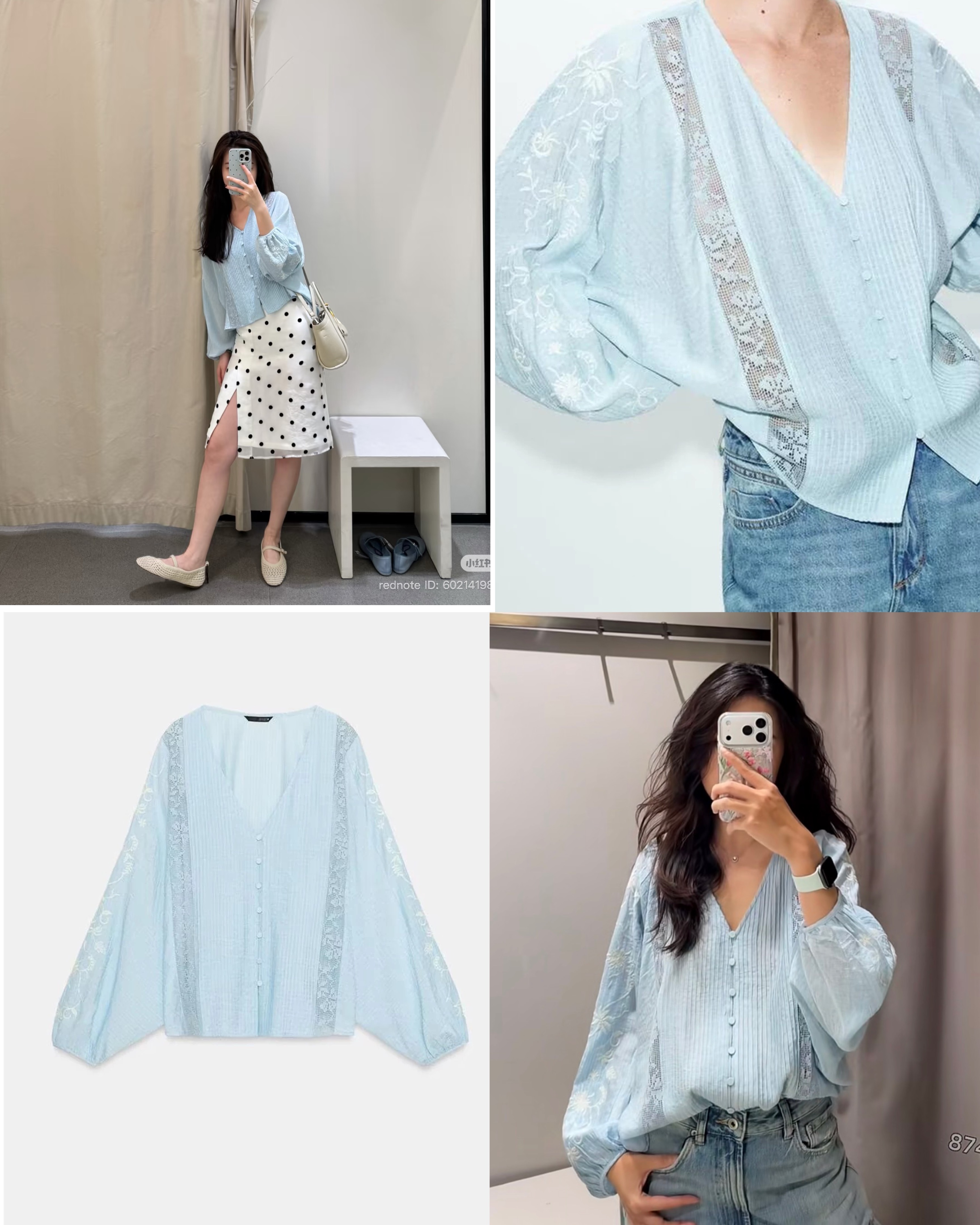 Sơ Mi ZR thêu Cổ Tim + khuy Bọc Dư Xịn 16579