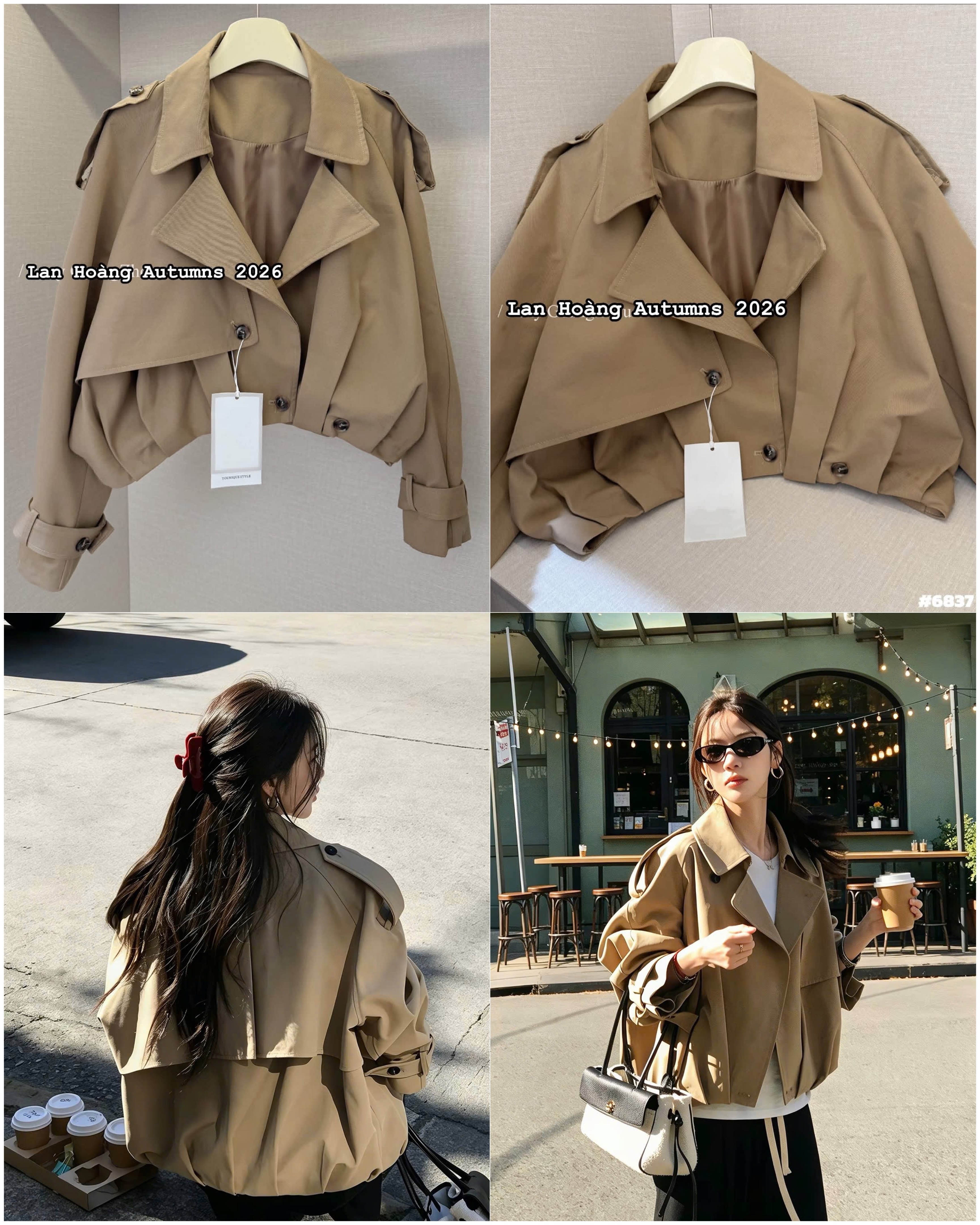 Trend Coath dáng ngắn YJ 16753