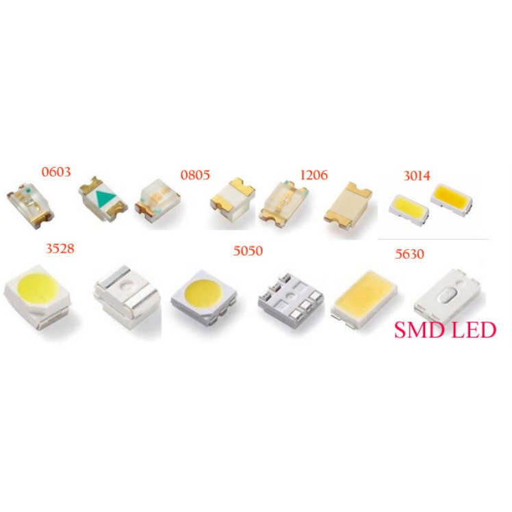 led smd 0805 (10 bóng) trắng