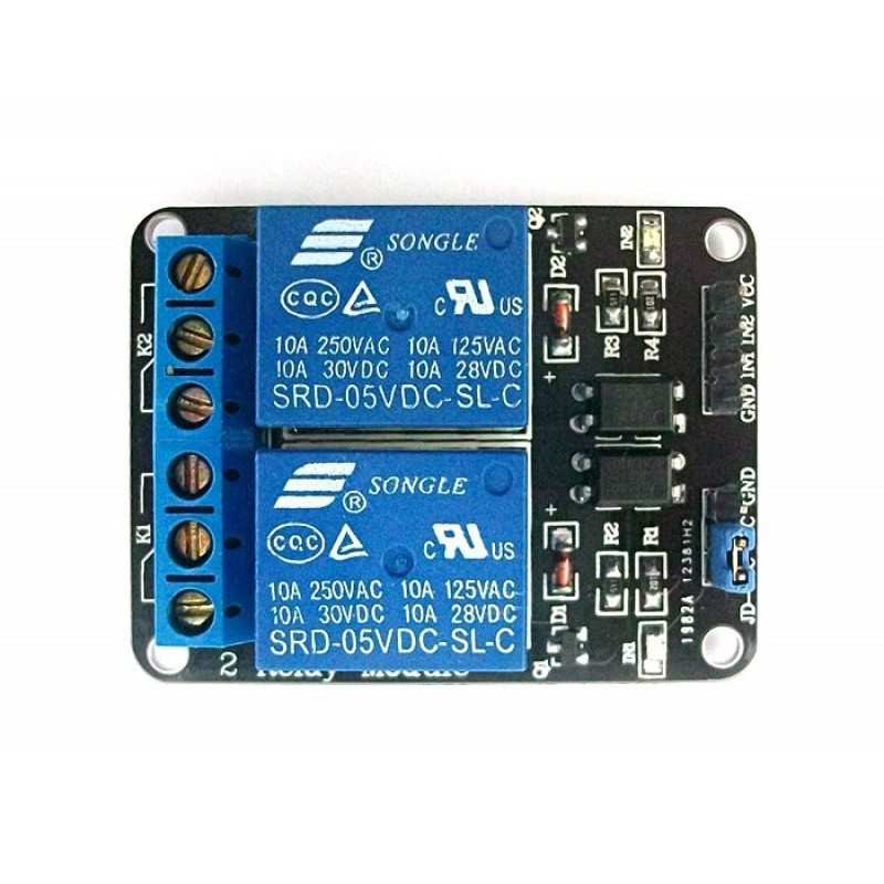 2 Relay Module 5V Có Opto Cách Ly