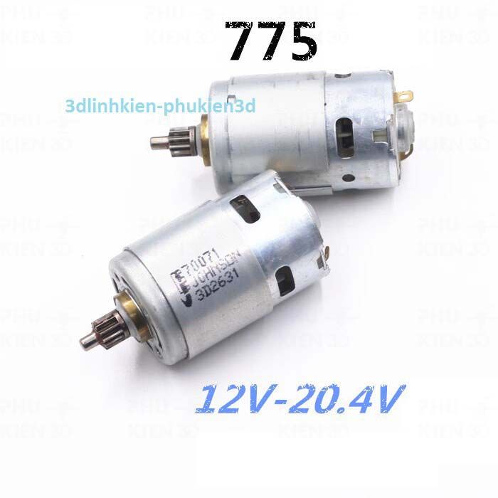 động cơ 775 johnson 12-20v 14-24 ngàn vòng / phút có bánh răng