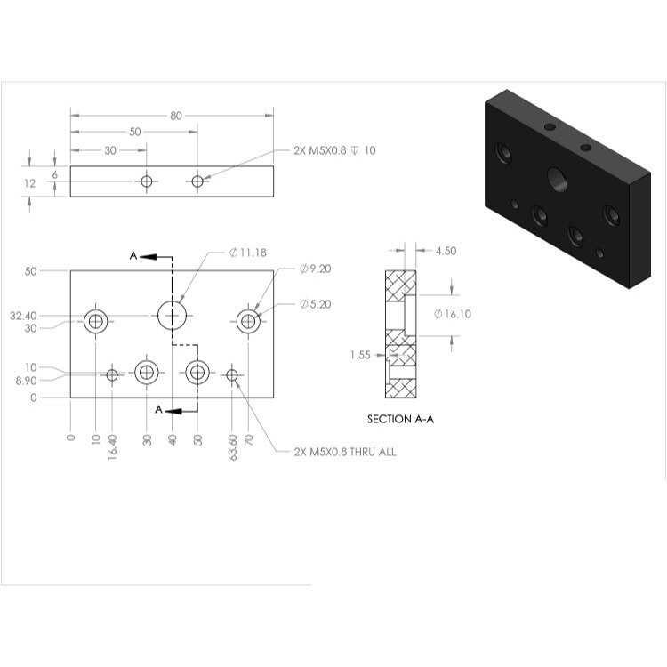 Gối đỡ thanh Vít me T8 Vitme T8 openbuilds cho nhôm định hình