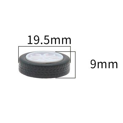 Bánh xe mô hình 38mm*21mm trục 2mm