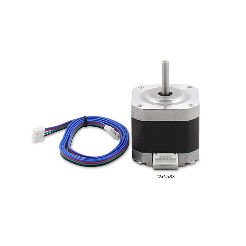 Động cơ bước step motor 42 cũ kèm dây 1 mét 2 đầu XH2.54