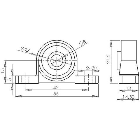 Gối Đỡ Vít Me gối cho thanh vitme KP002 (vitme 15mm)