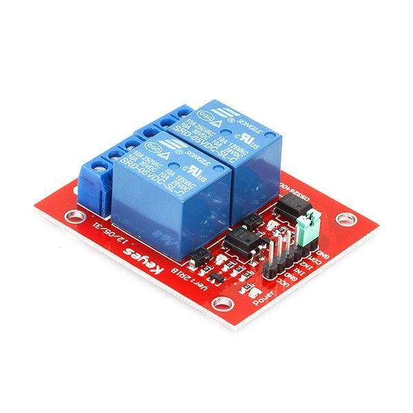 module relay 5v board đỏ kích mức cao thấp 2 relay