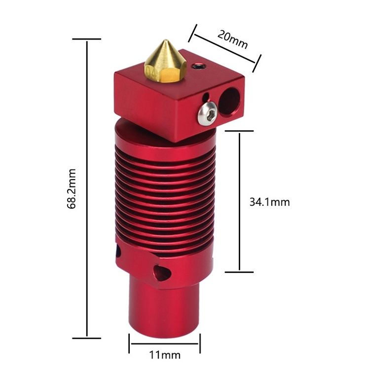 Bộ tản nhiệt làm mát loại tròn CR10 12V 24V giá Đầu nung CR10 Phụ kiện máy in 3D