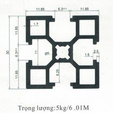 Nhôm định hình 3030H