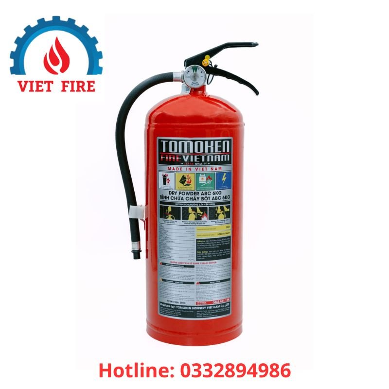 Bình Chữa Cháy Bột ABC 6kg TOMOKEN