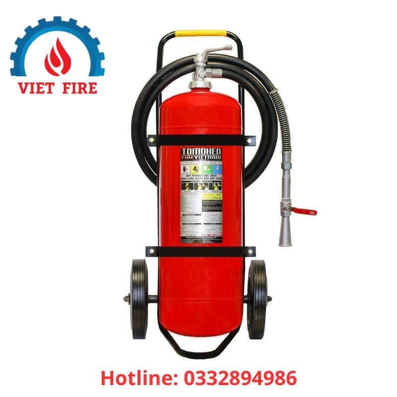 Bình Chữa Cháy Xe Đẩy Bột ABC 35KG TOMOKEN