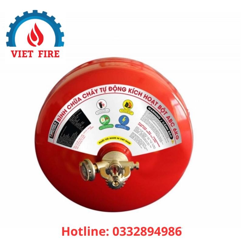 Bình chữa cháy tự động kích hoạt dạng treo bột ABC 6Kg TOMOKEN